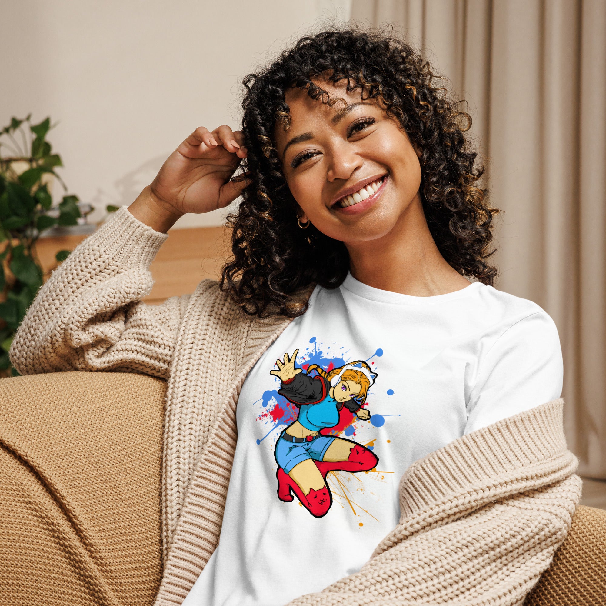 GG Anime Style Women's Relaxed Jersey Tee