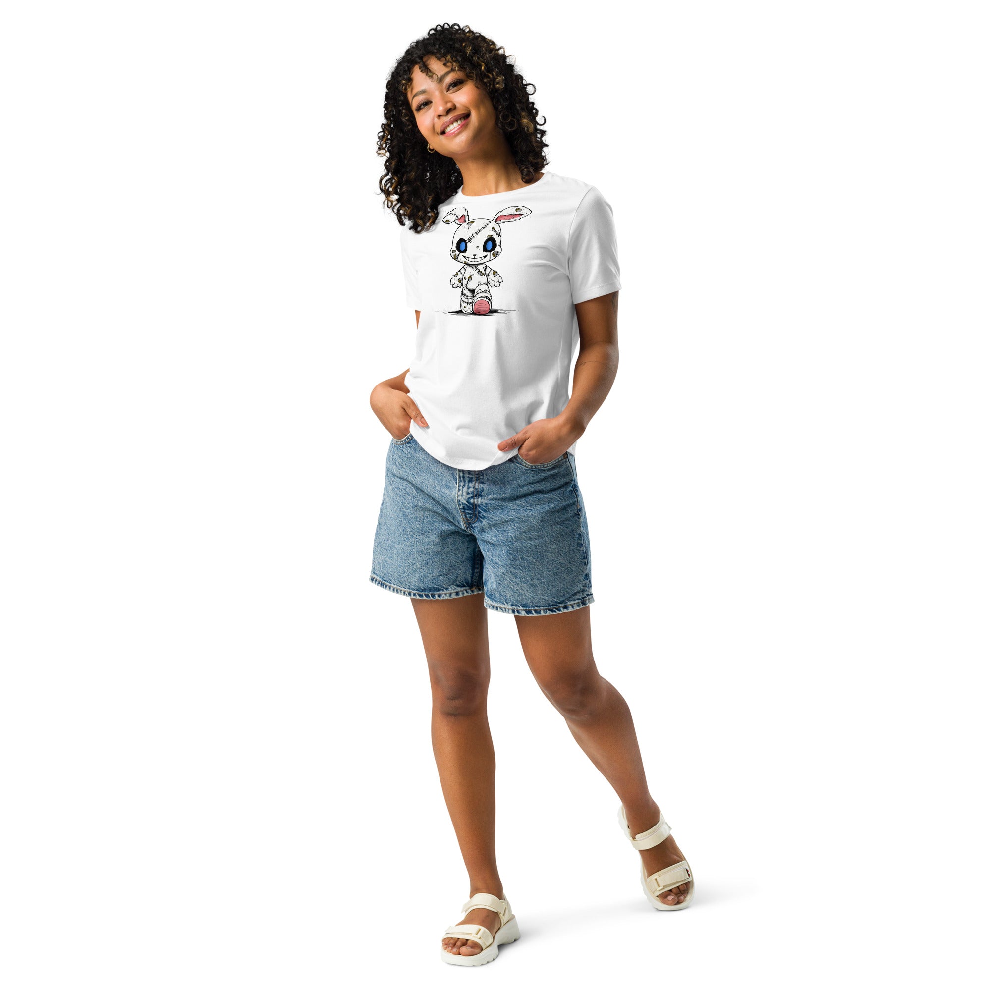 Zombie Bunny Women's Relaxed Jersey Tee