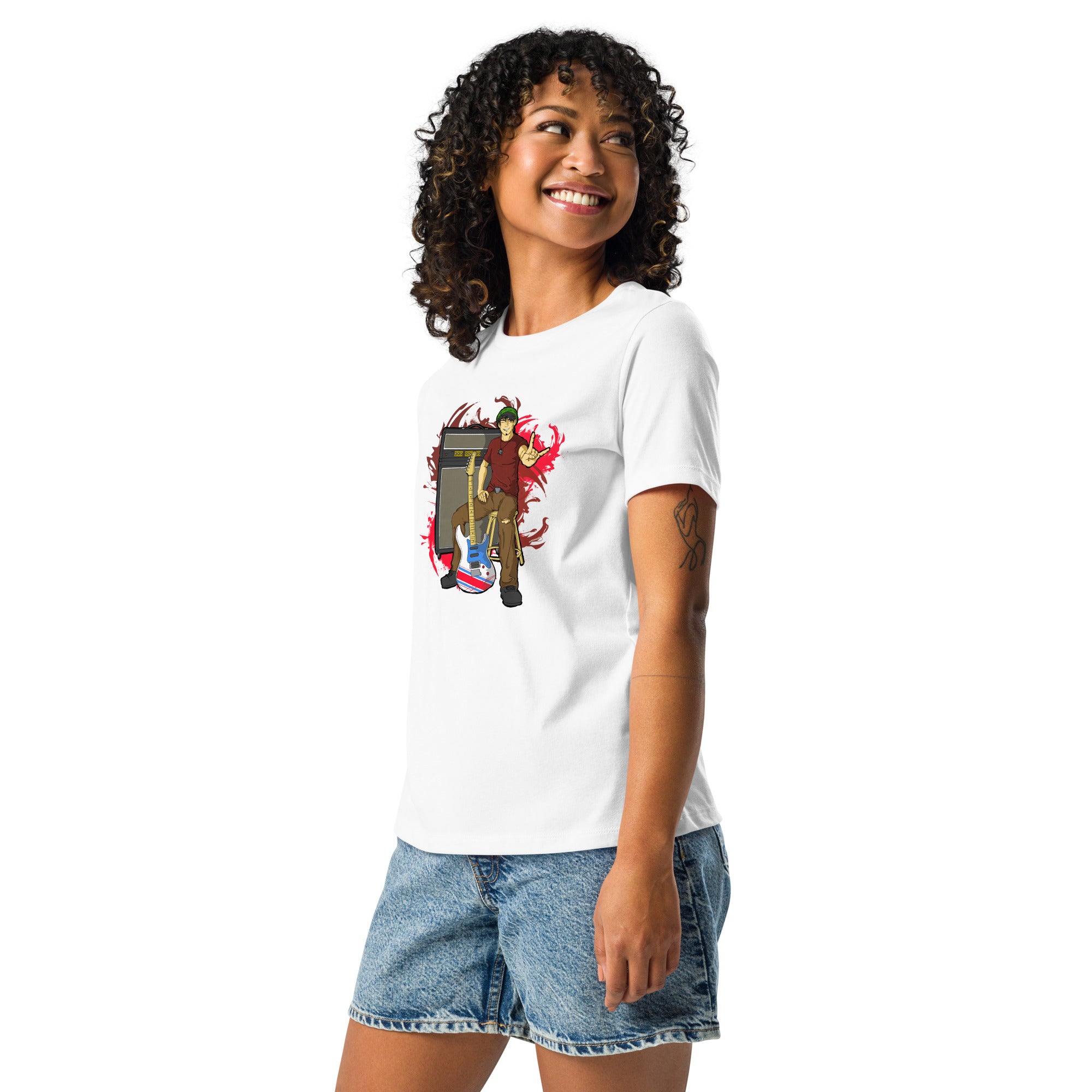 BO Anime Style Women's Relaxed Lightweight Tee