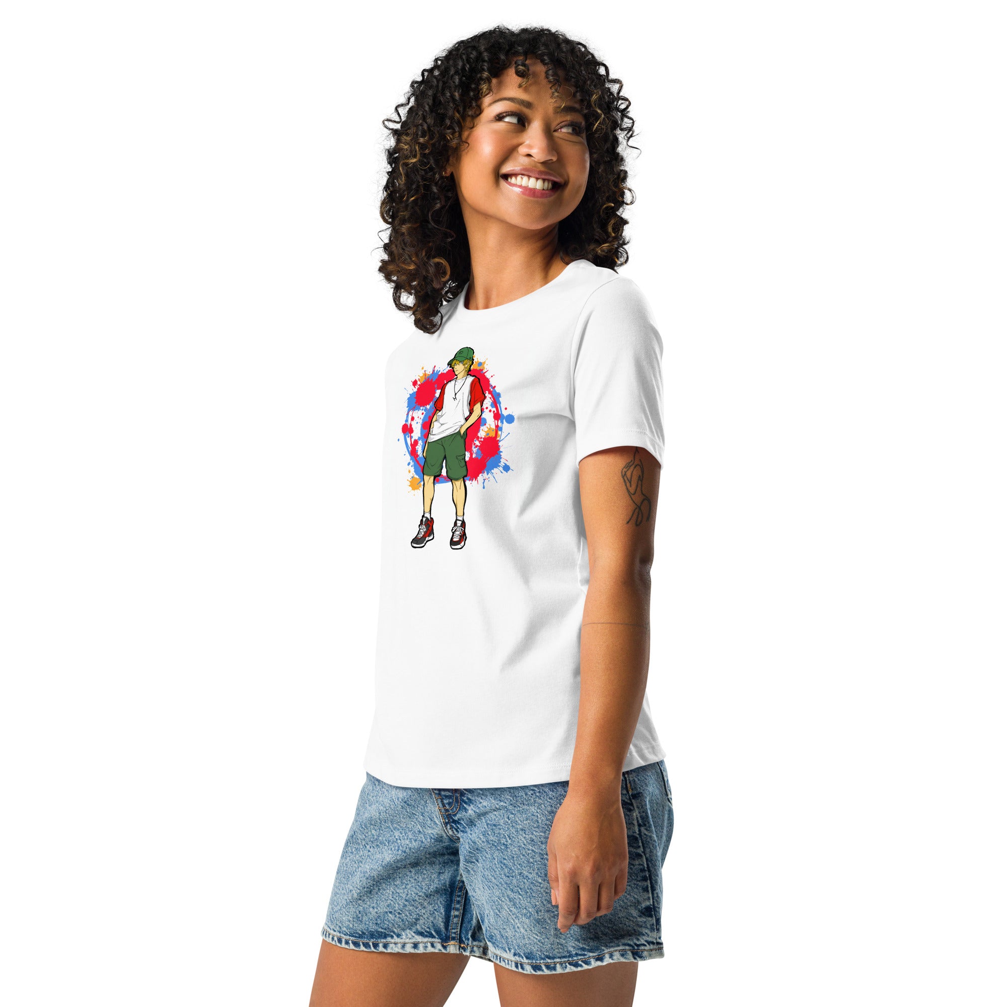 H. Anime Style Women's Relaxed T-Shirt