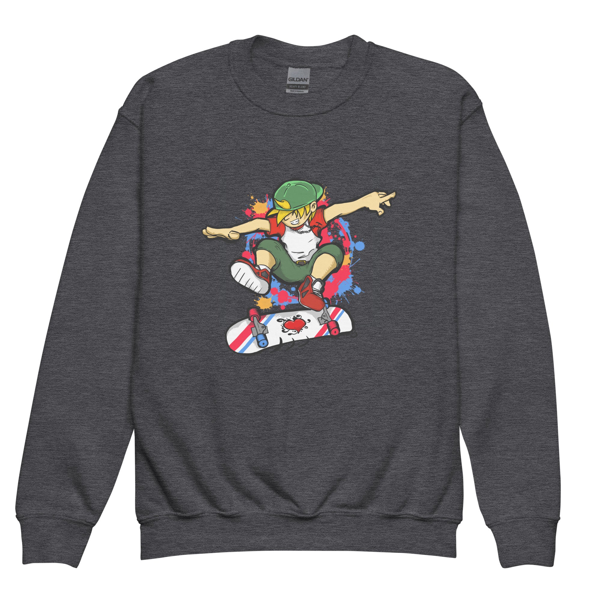 H. Skateboarding Youth Boys Standard Crewneck Sweatshirt