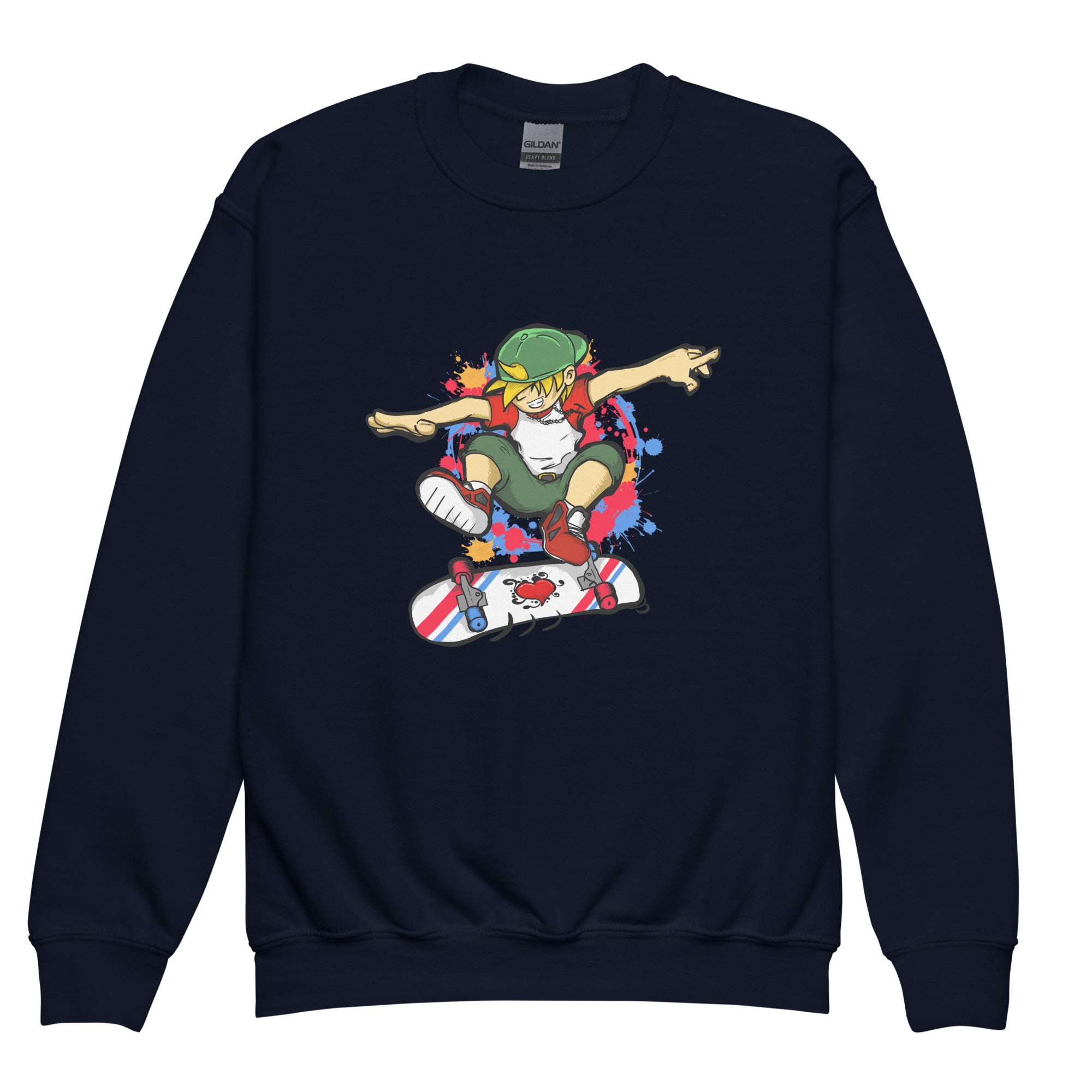 H. Skateboarding Youth Boys Standard Crewneck Sweatshirt