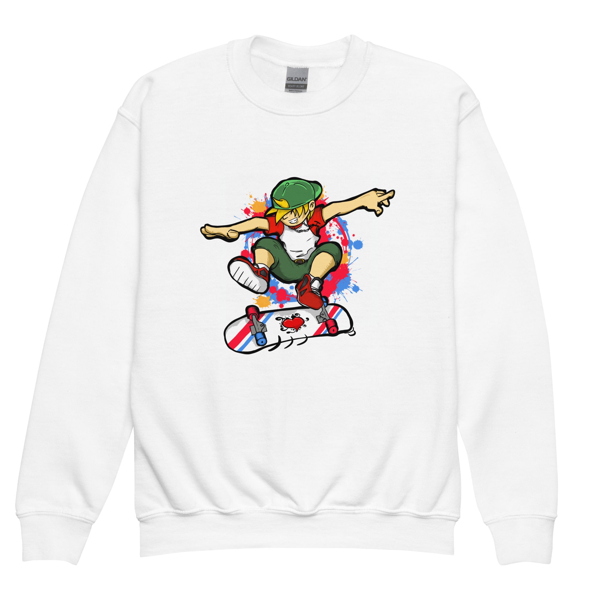 H. Skateboarding Youth Boys Standard Crewneck Sweatshirt