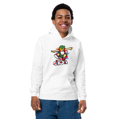 H. Skateboarding Action Pose Youth Boys Heavy Blend Hoodie