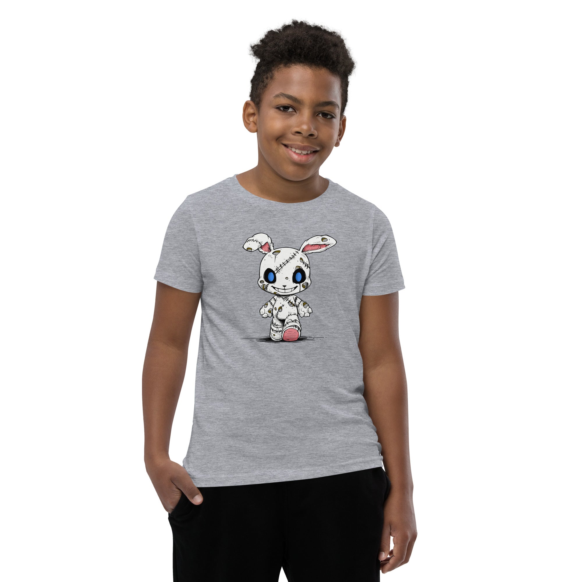 Zombie Bunny Youth Boy's Short Sleeve T-Shirt