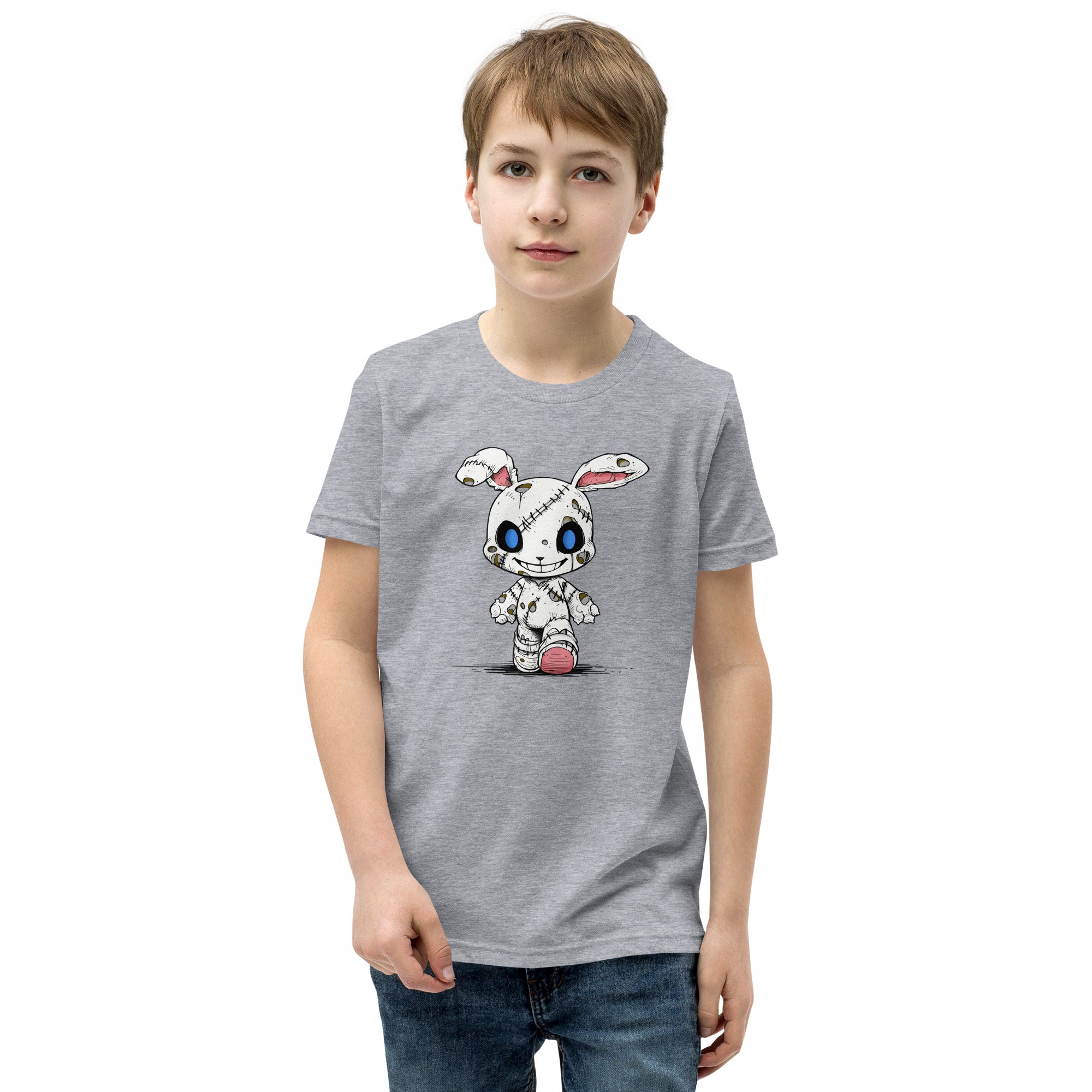 Zombie Bunny Youth Boy's Short Sleeve T-Shirt