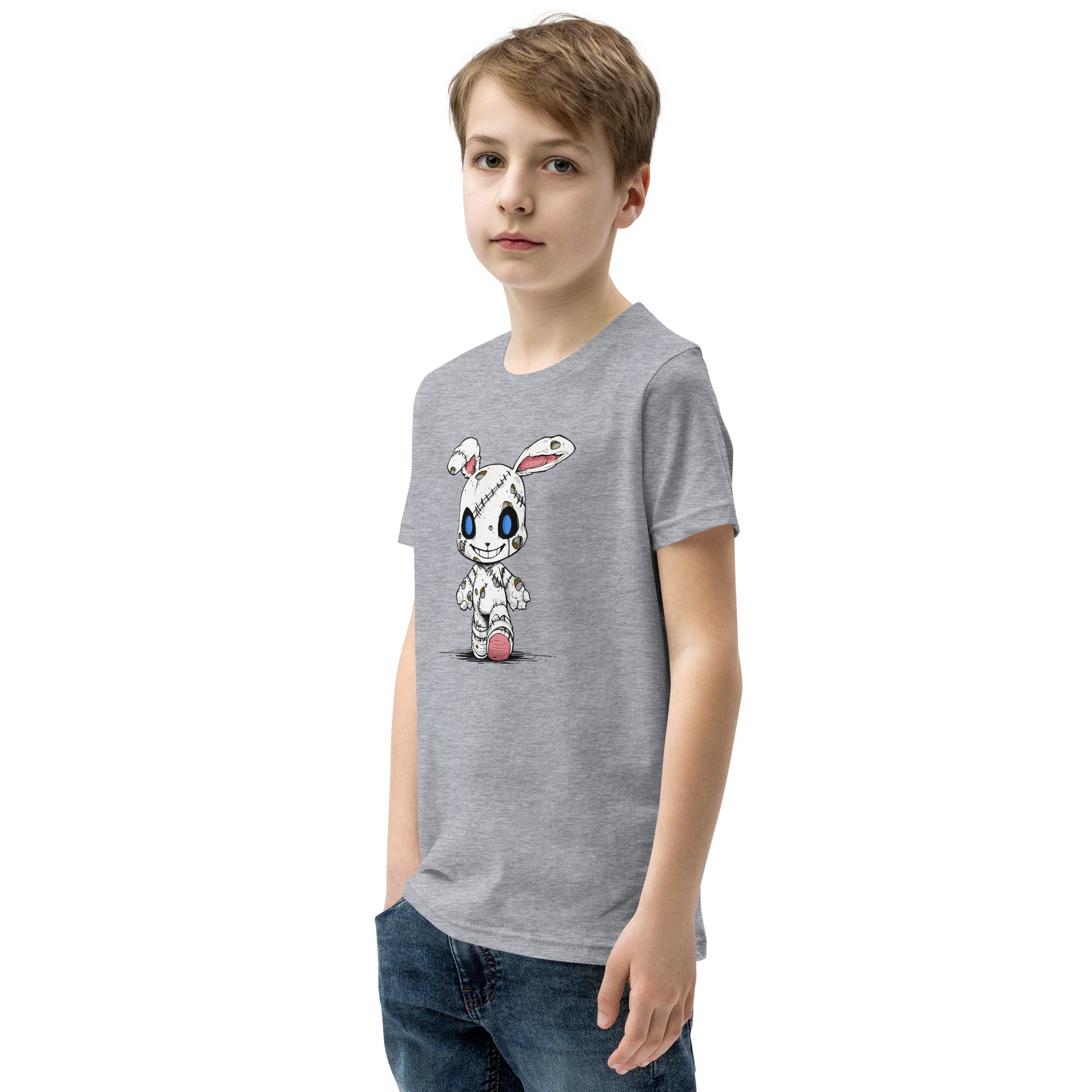 Zombie Bunny Youth Boy's Short Sleeve T-Shirt