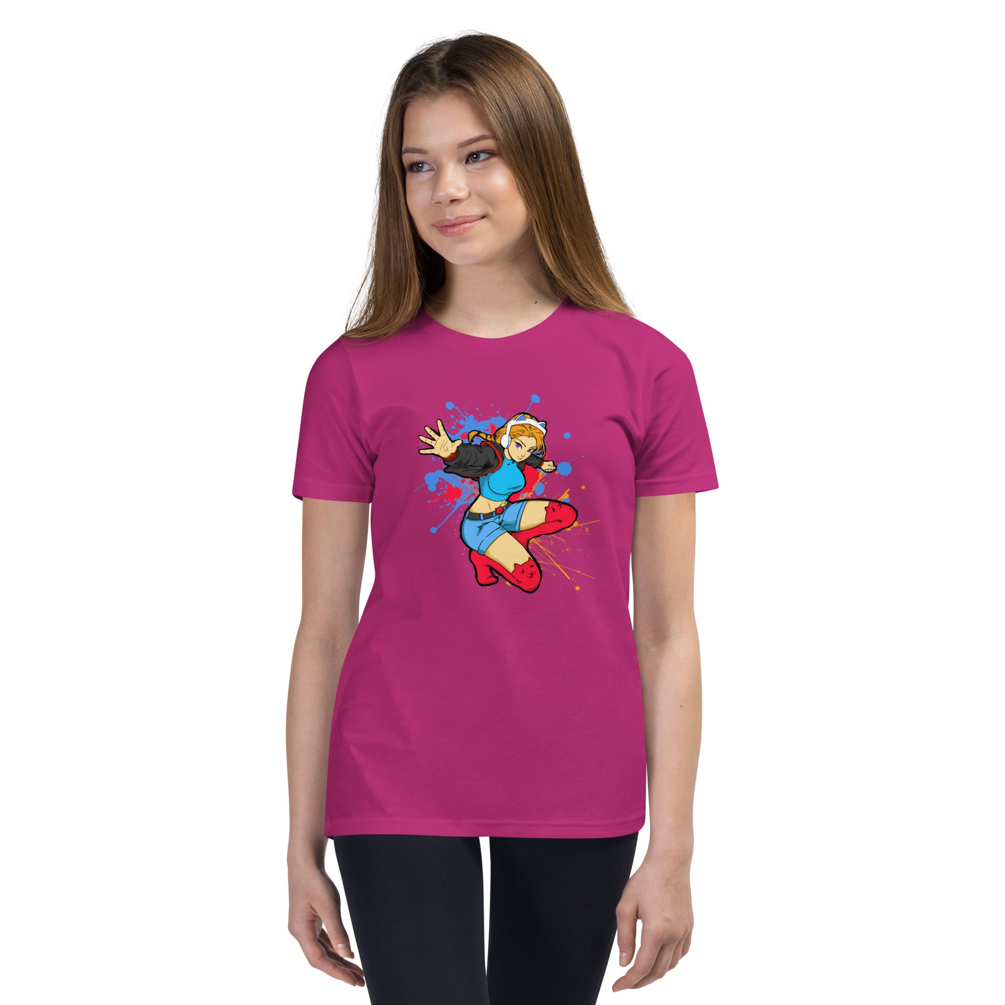 GG Anime Youth Girls Short Sleeve T-Shirt