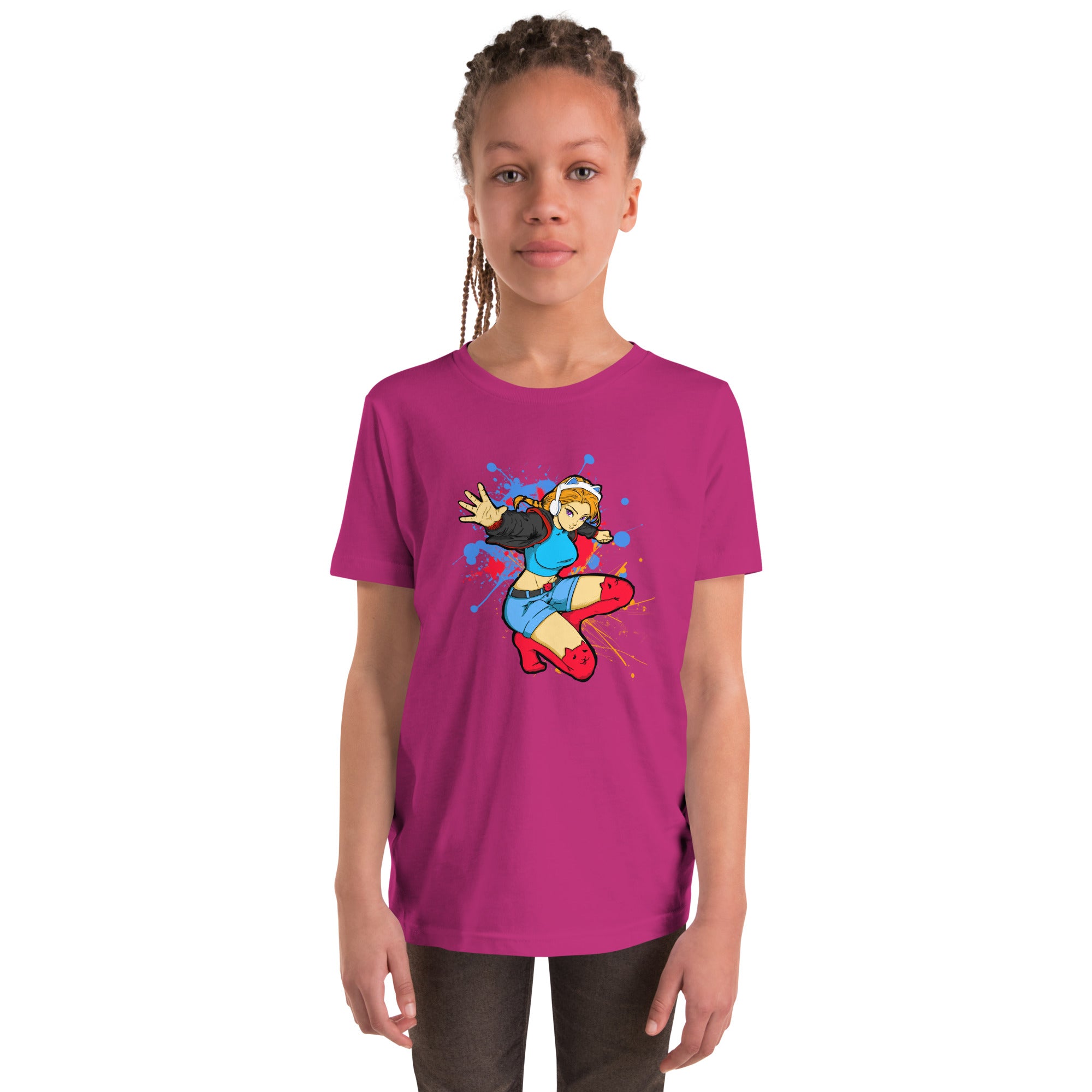 GG Anime Youth Girls Short Sleeve T-Shirt