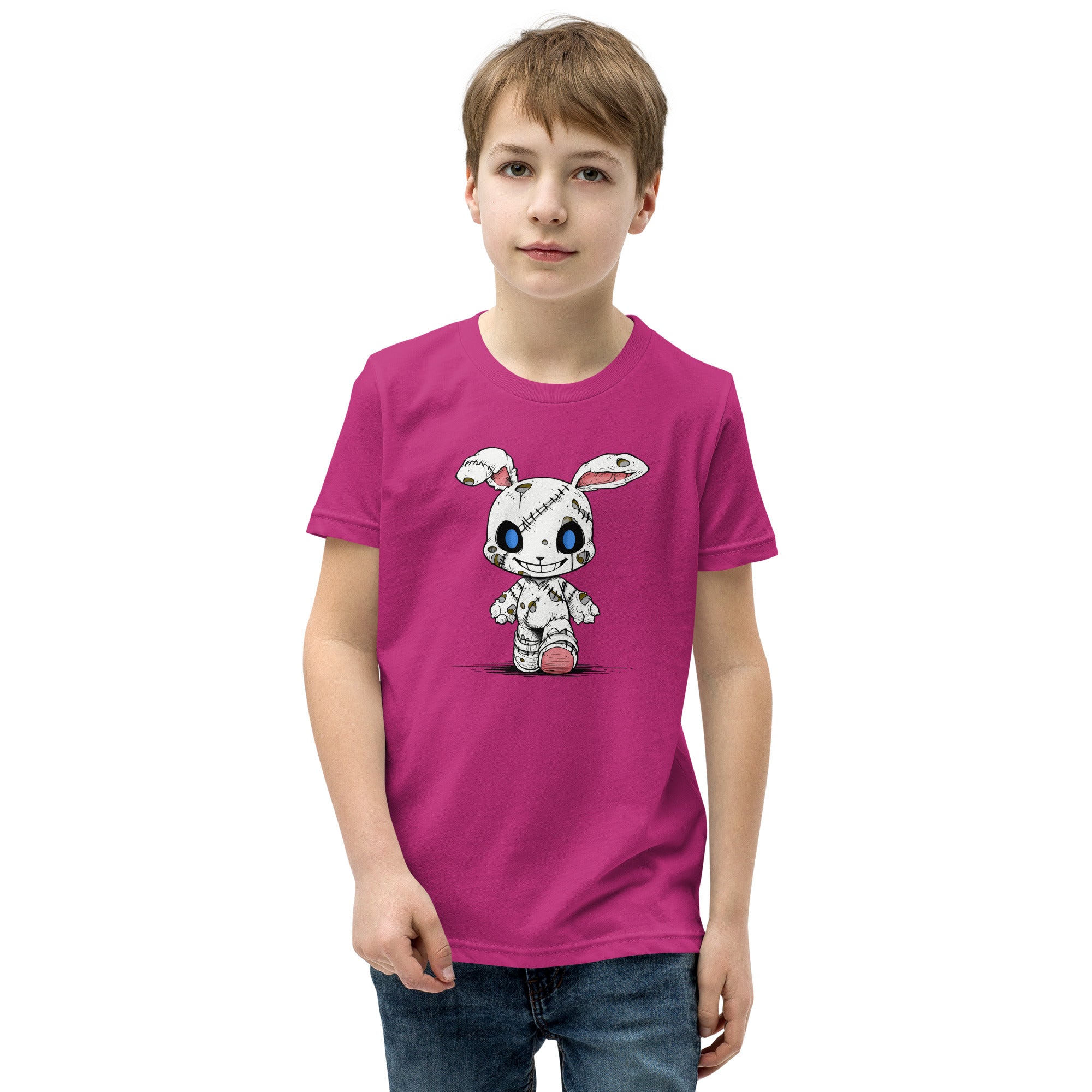 Zombie Bunny Youth Boy's Short Sleeve T-Shirt