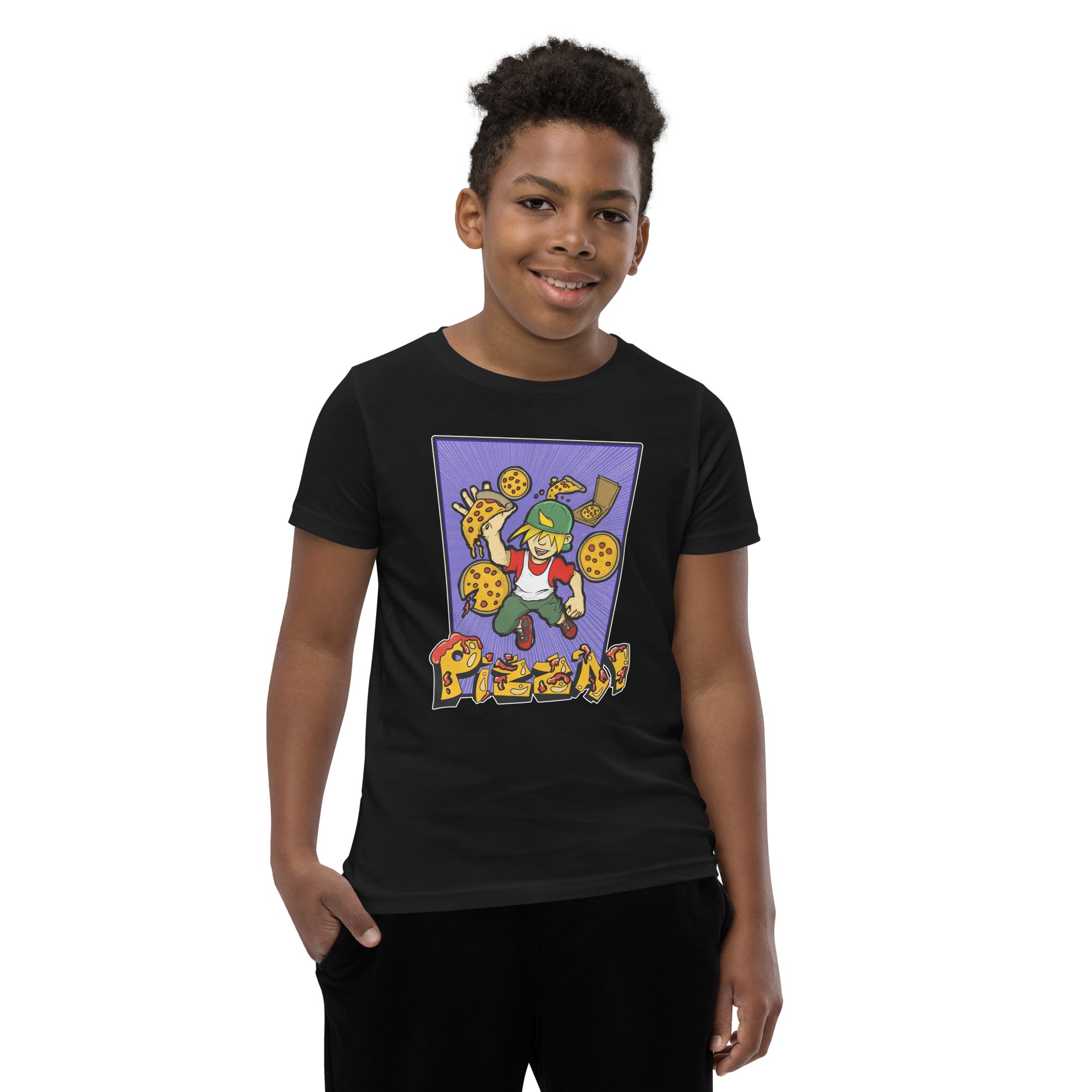 Boy's Youth H. Pizza Action Short Sleeve T-Shirt