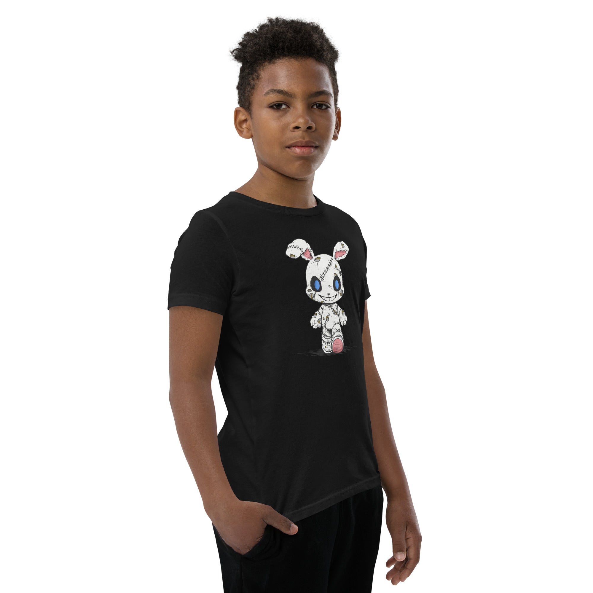 Zombie Bunny Youth Boy's Short Sleeve T-Shirt