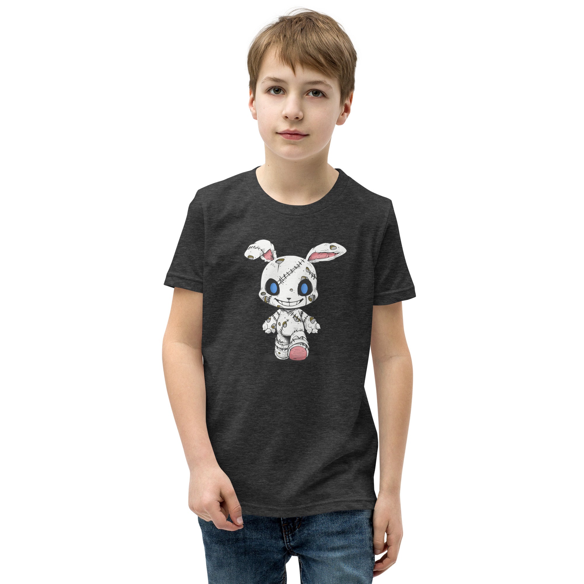 Zombie Bunny Youth Boy's Short Sleeve T-Shirt