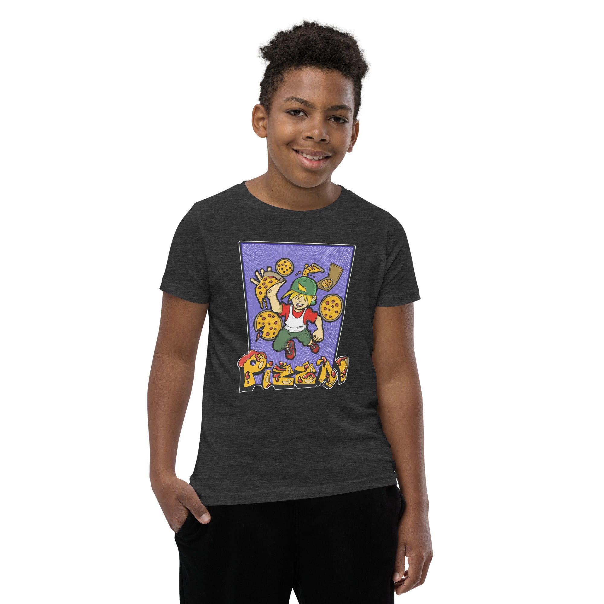 Boy's Youth H. Pizza Action Short Sleeve T-Shirt