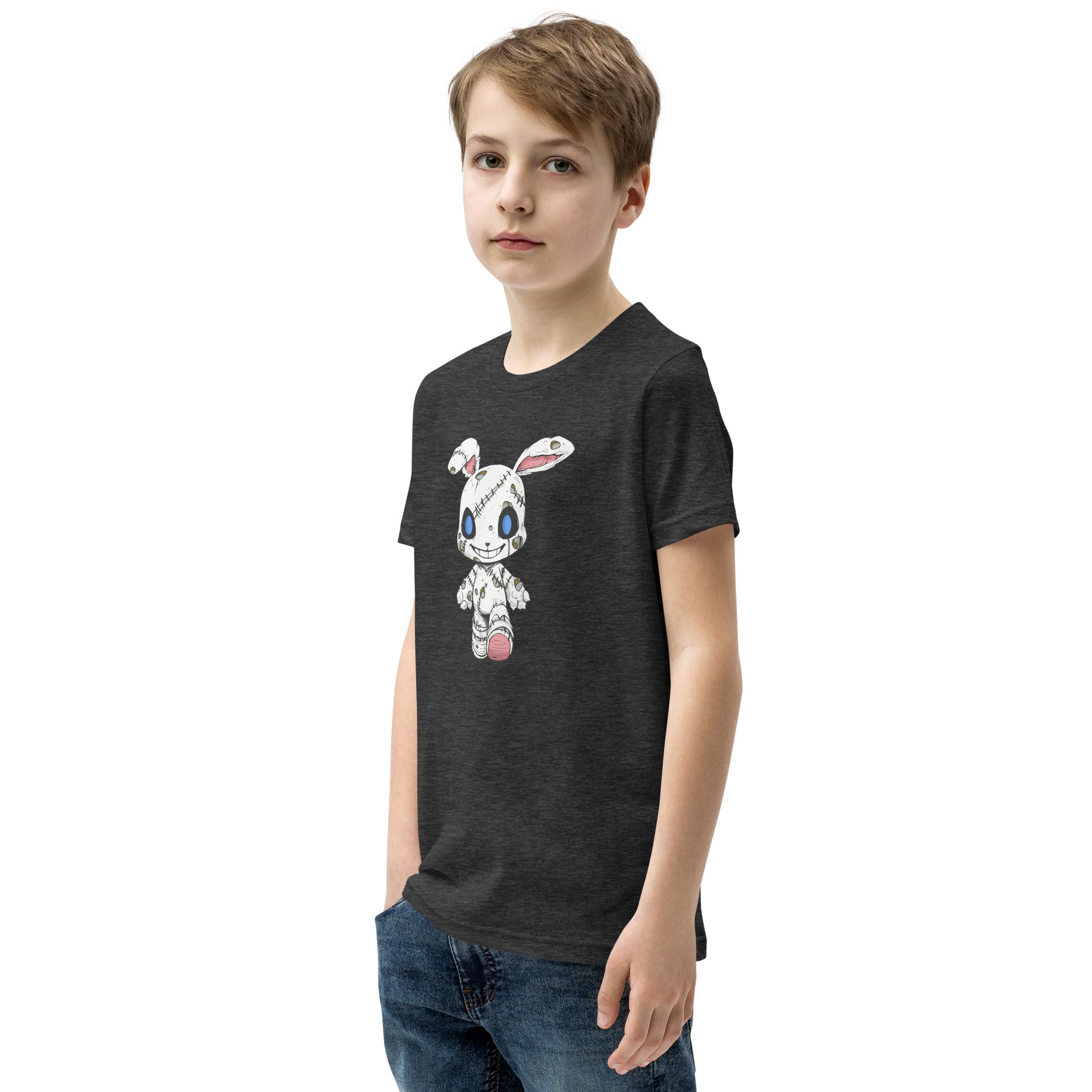 Zombie Bunny Youth Boy's Short Sleeve T-Shirt