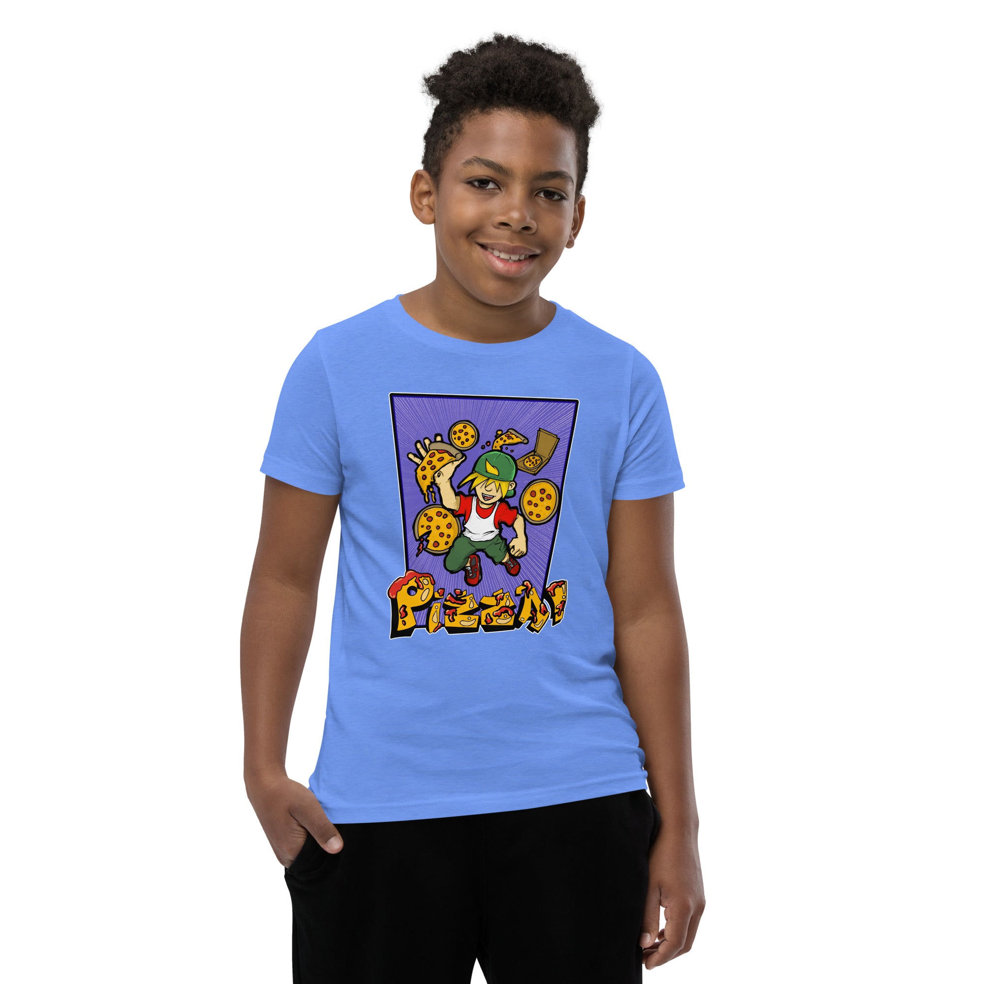 Boy's Youth H. Pizza Action Short Sleeve T-Shirt