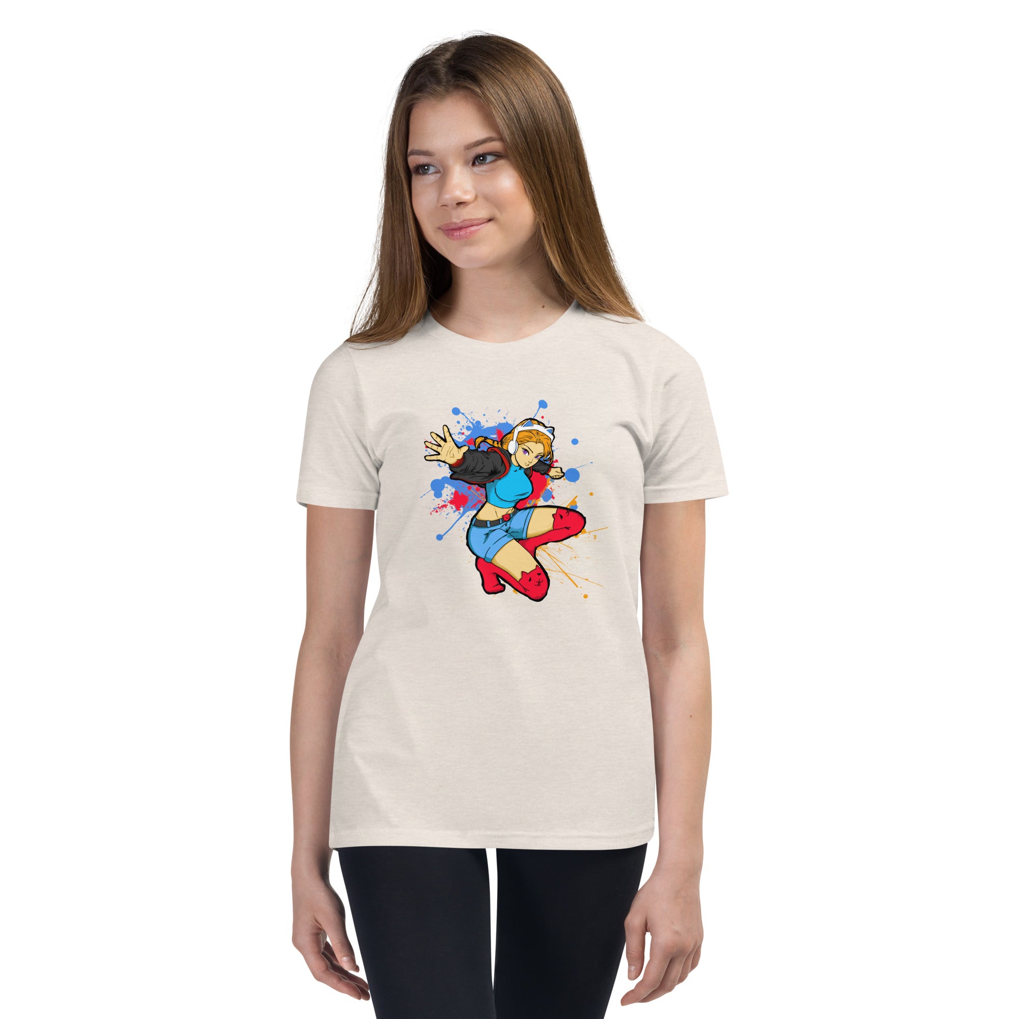 GG Anime Youth Girls Short Sleeve T-Shirt