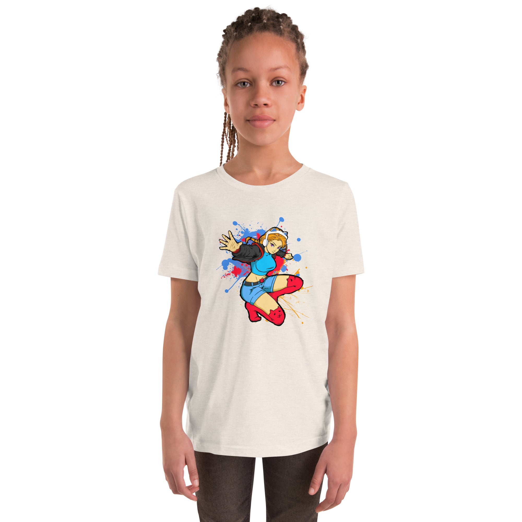 GG Anime Youth Girls Short Sleeve T-Shirt