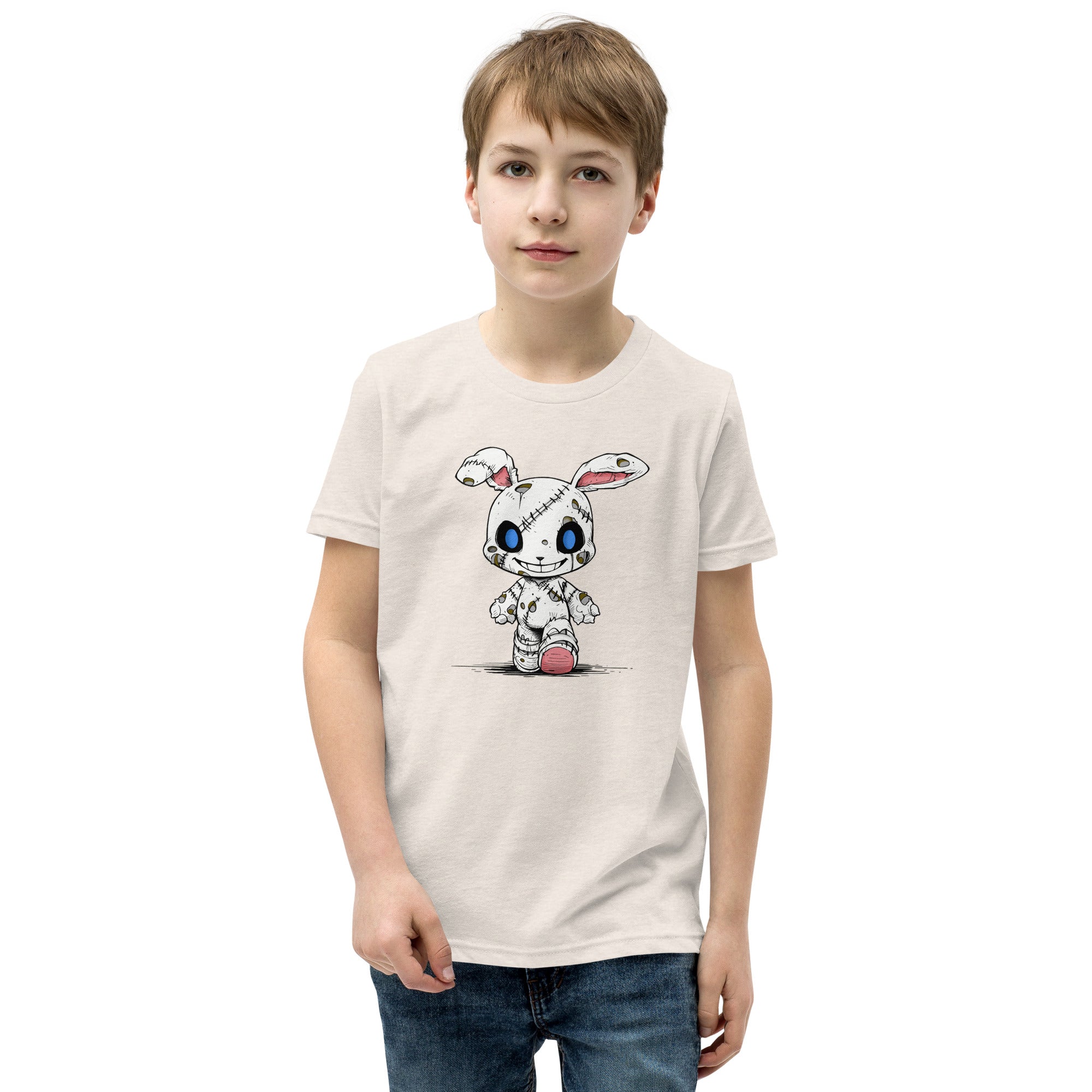 Zombie Bunny Youth Boy's Short Sleeve T-Shirt