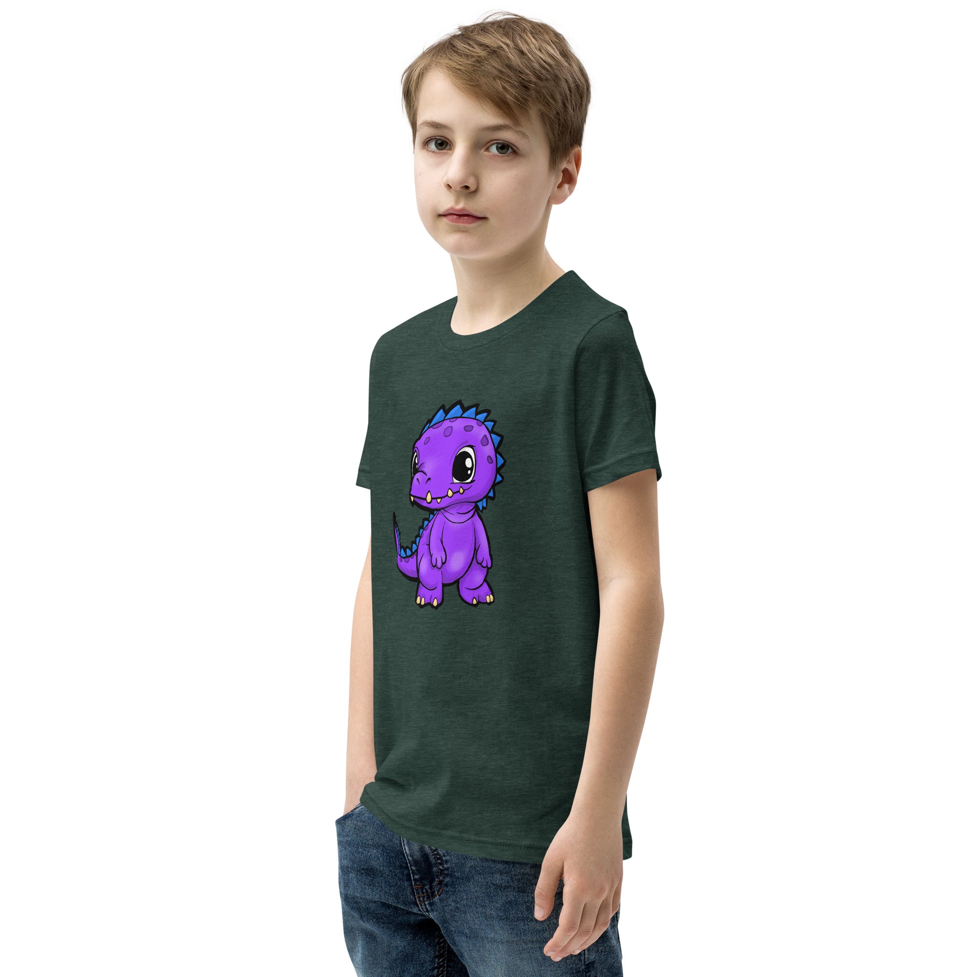 Dinky Dino Youth Boys Short Sleeve T-Shirt