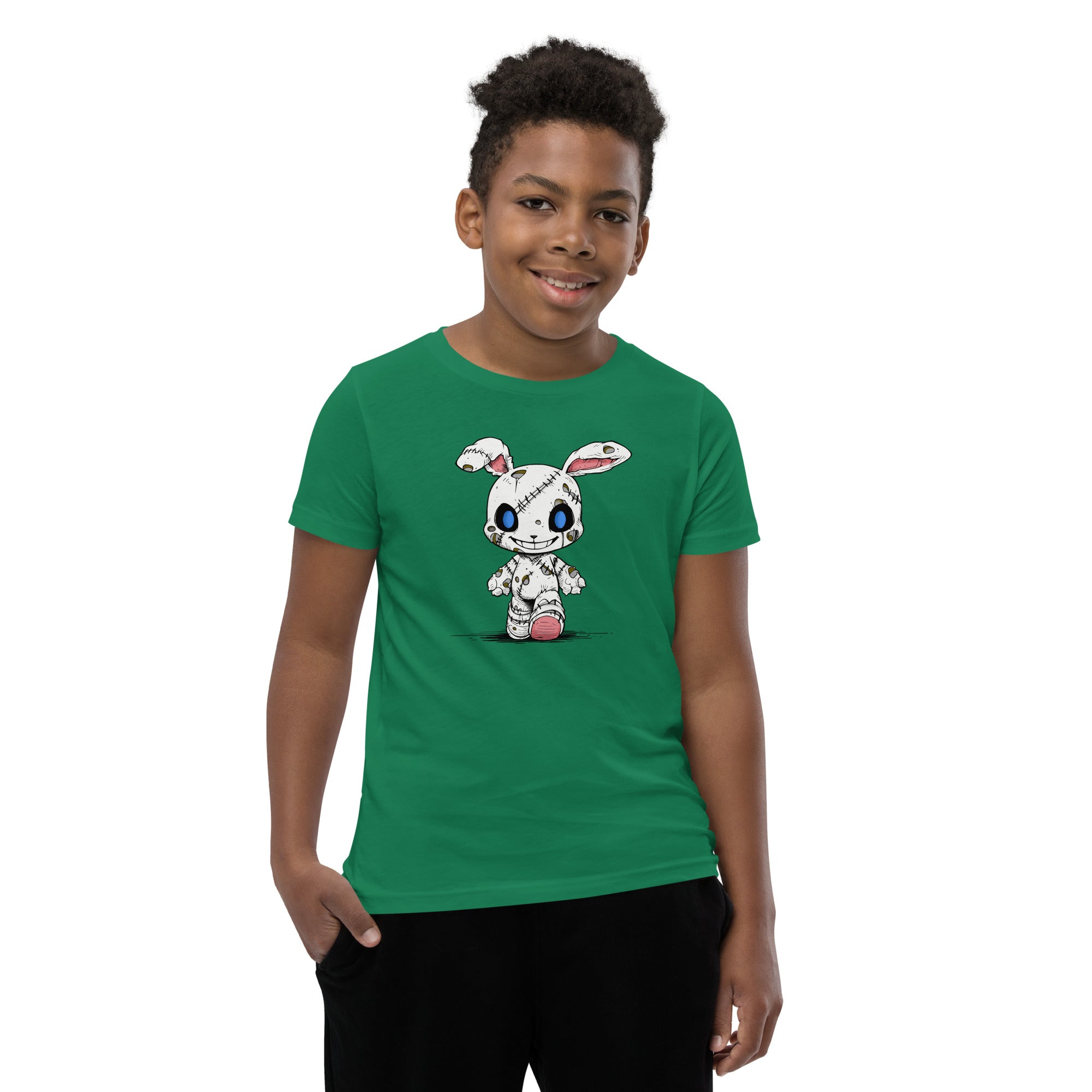 Zombie Bunny Youth Boy's Short Sleeve T-Shirt