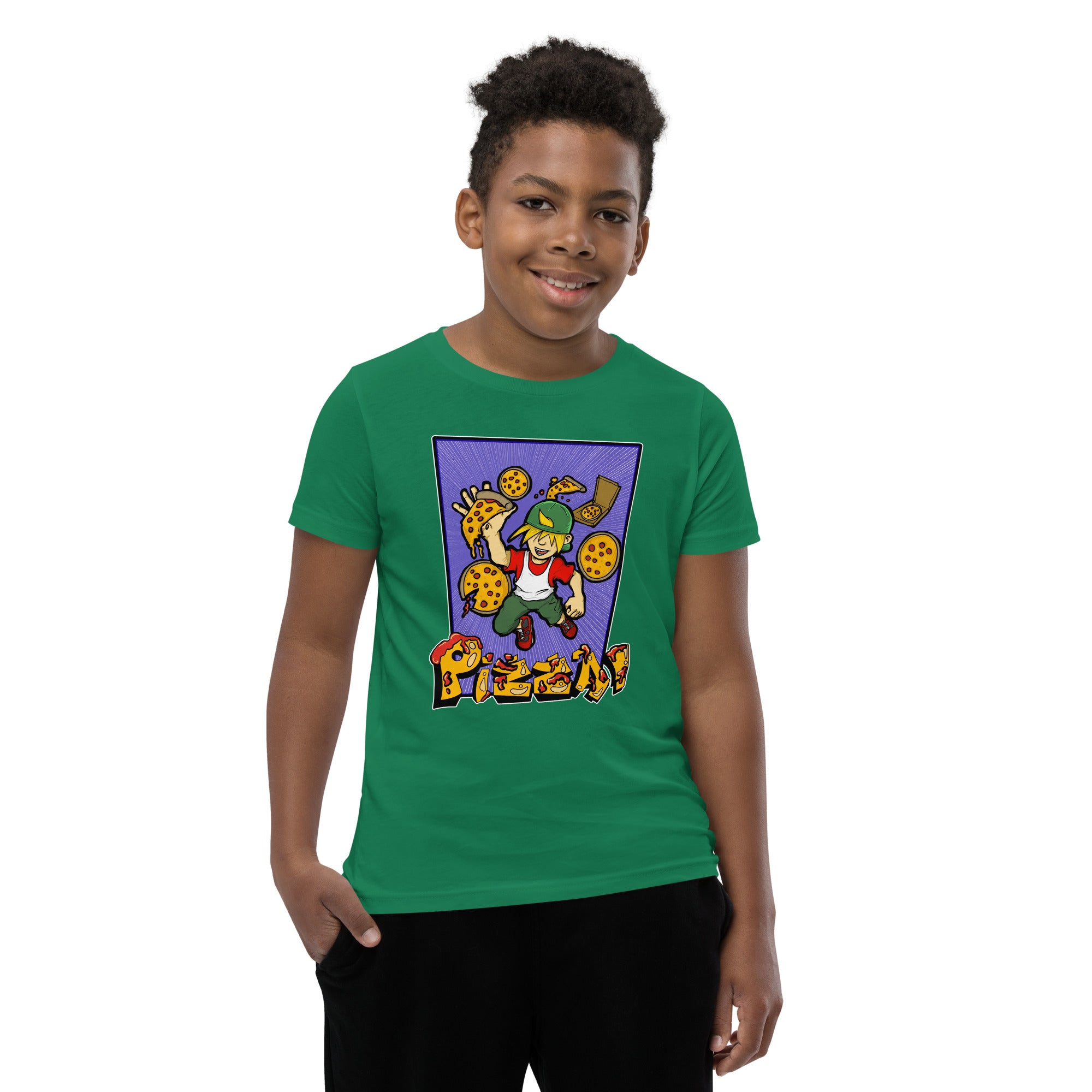 Boy's Youth H. Pizza Action Short Sleeve T-Shirt