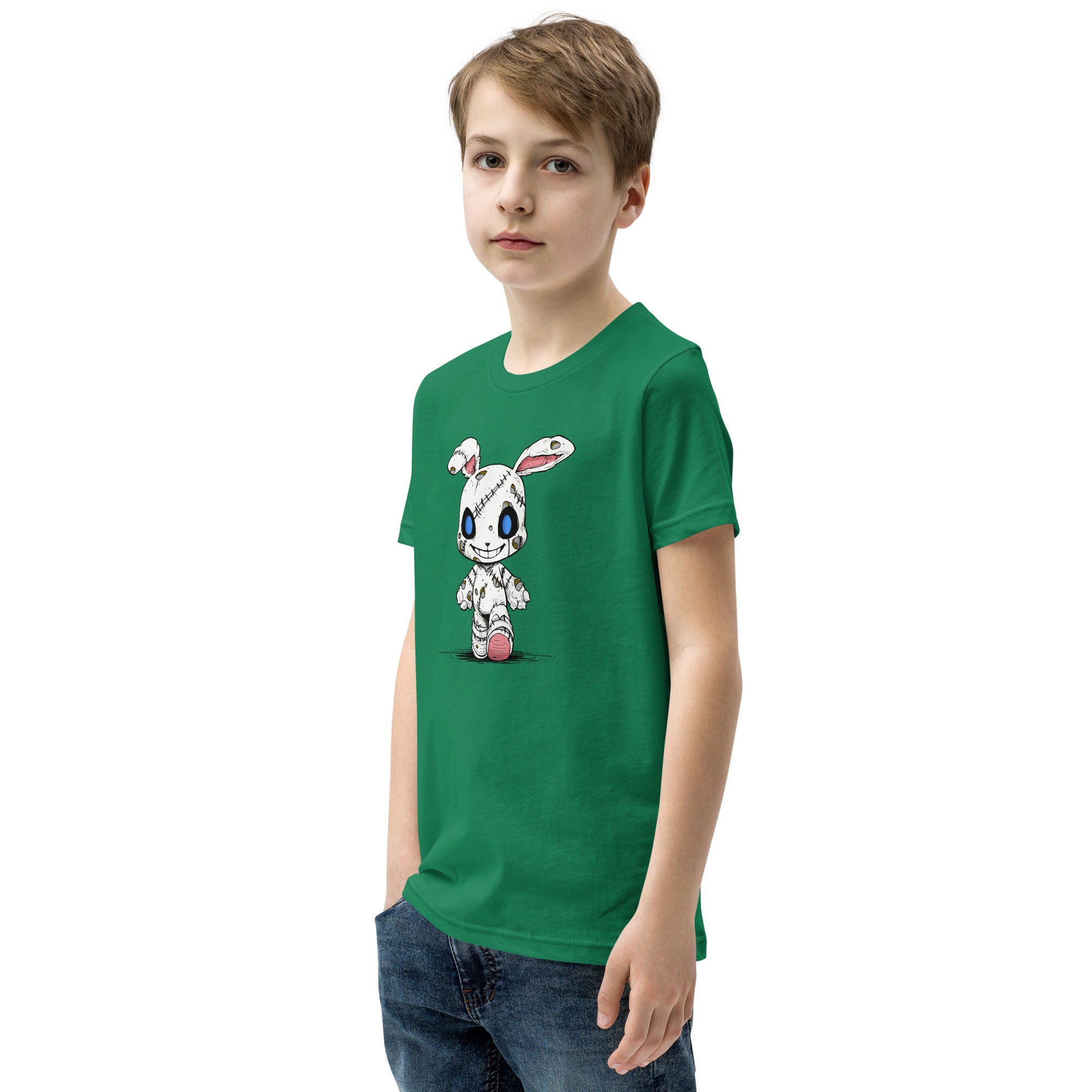 Zombie Bunny Youth Boy's Short Sleeve T-Shirt