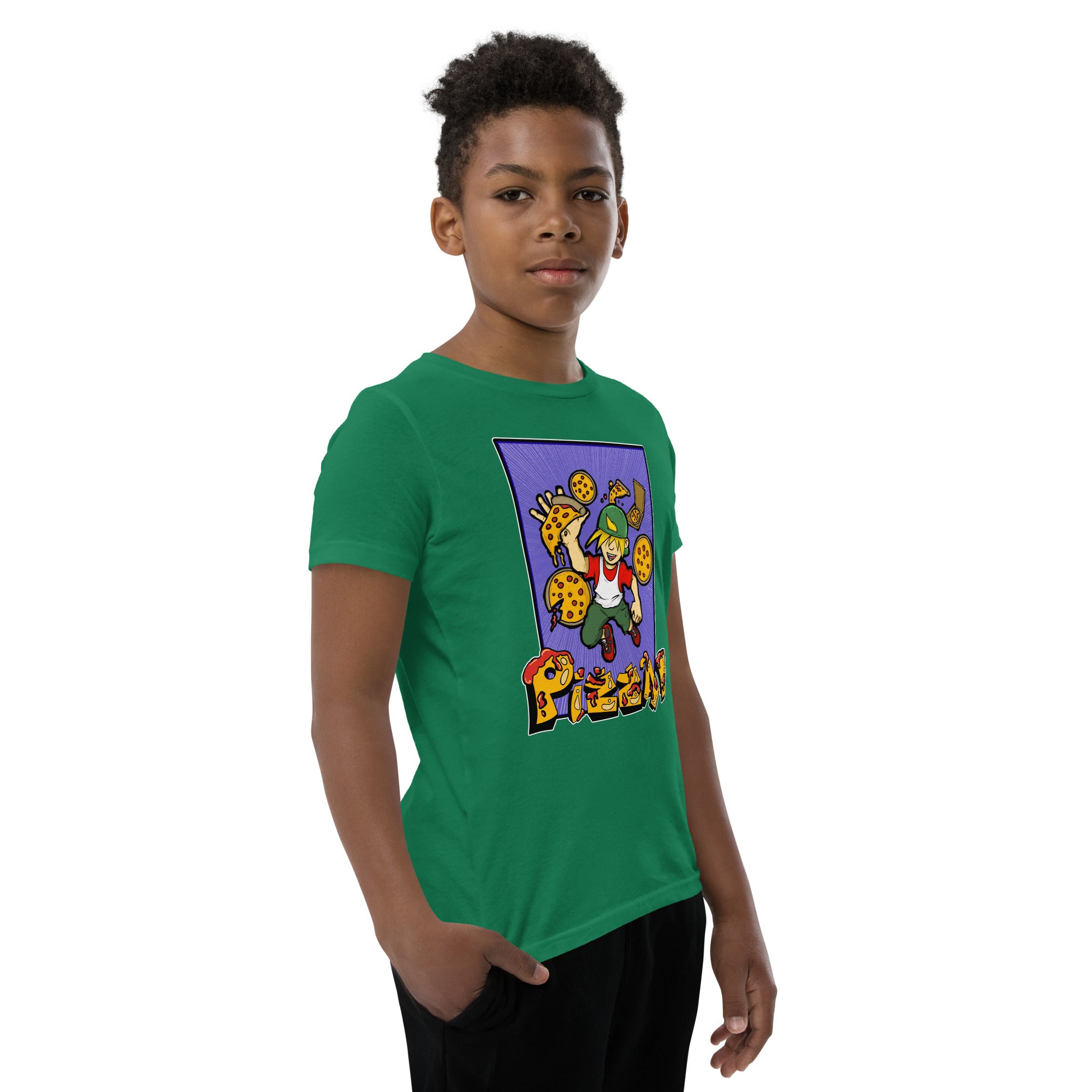 Boy's Youth H. Pizza Action Short Sleeve T-Shirt