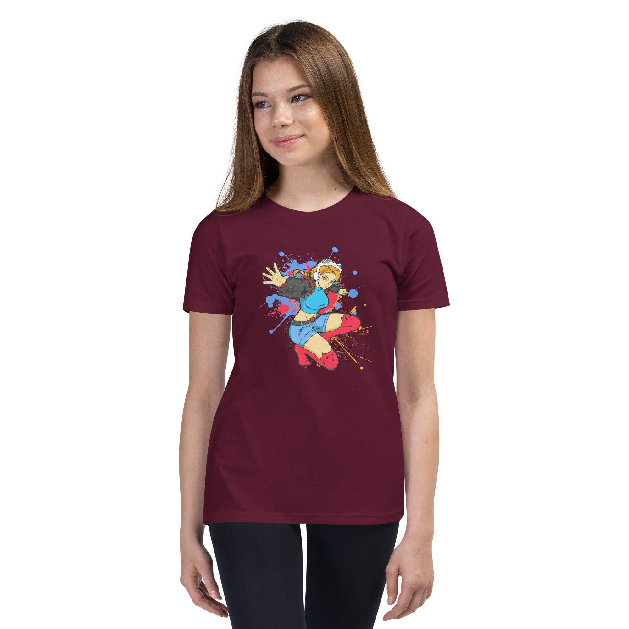 GG Anime Youth Girls Short Sleeve T-Shirt