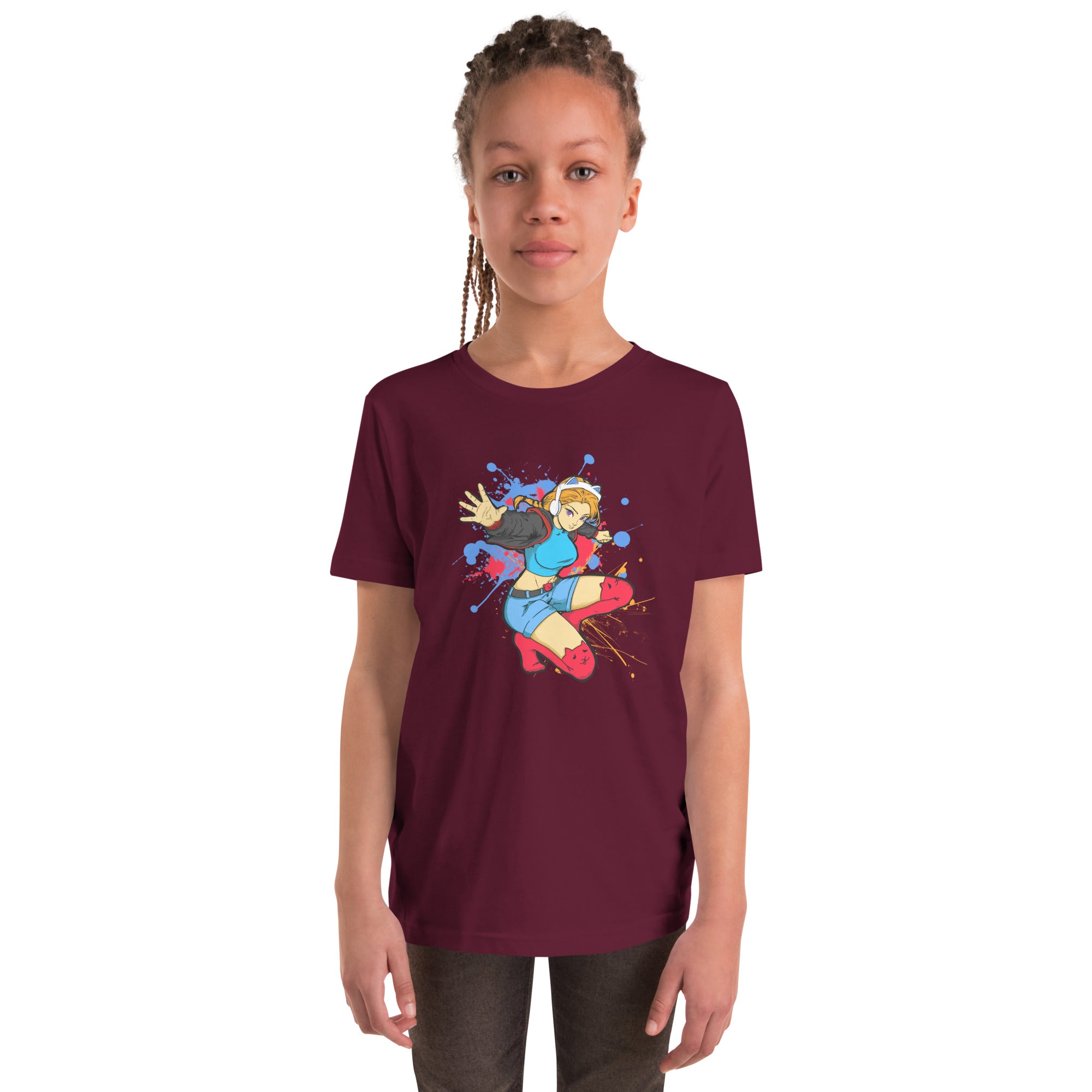 GG Anime Youth Girls Short Sleeve T-Shirt