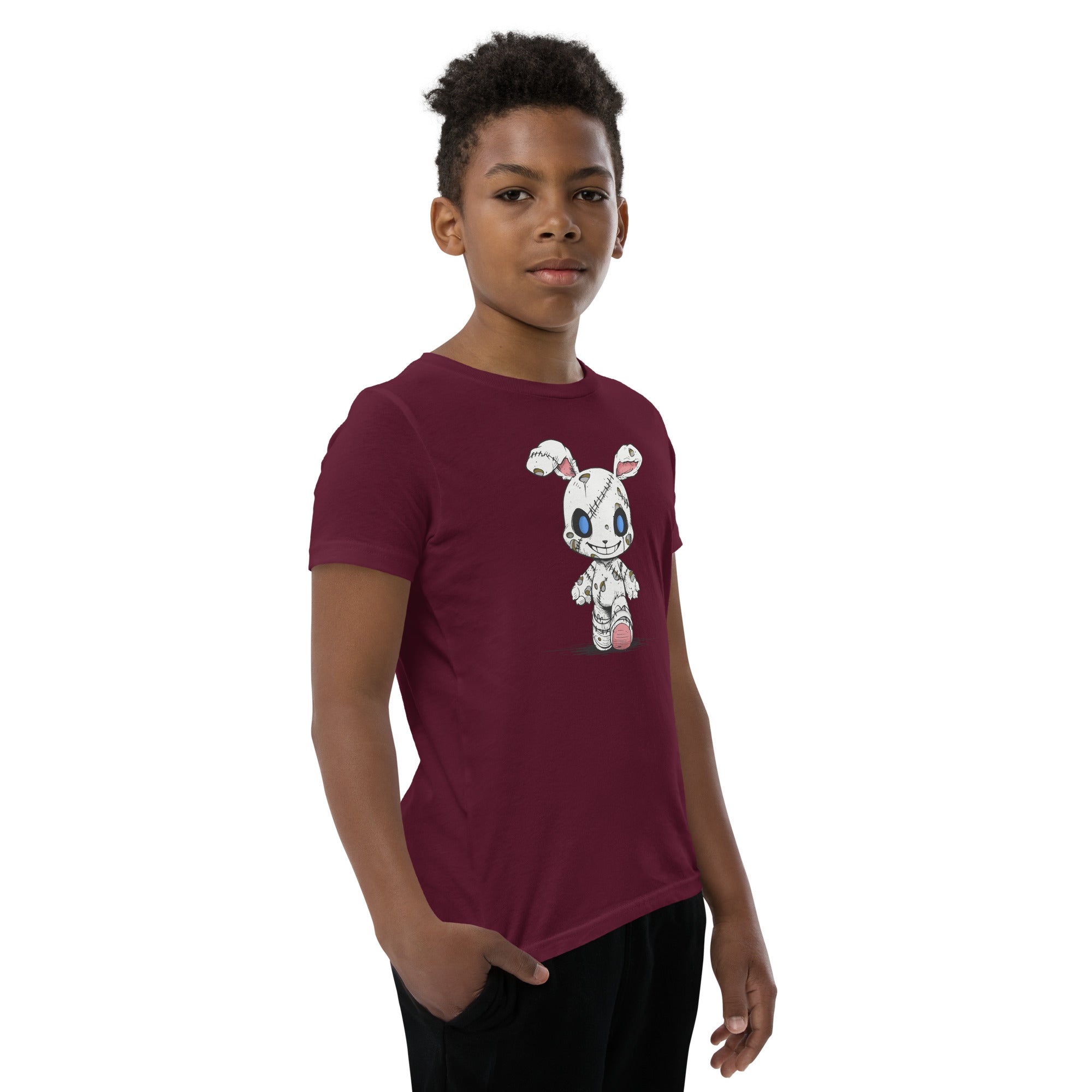 Zombie Bunny Youth Boy's Short Sleeve T-Shirt