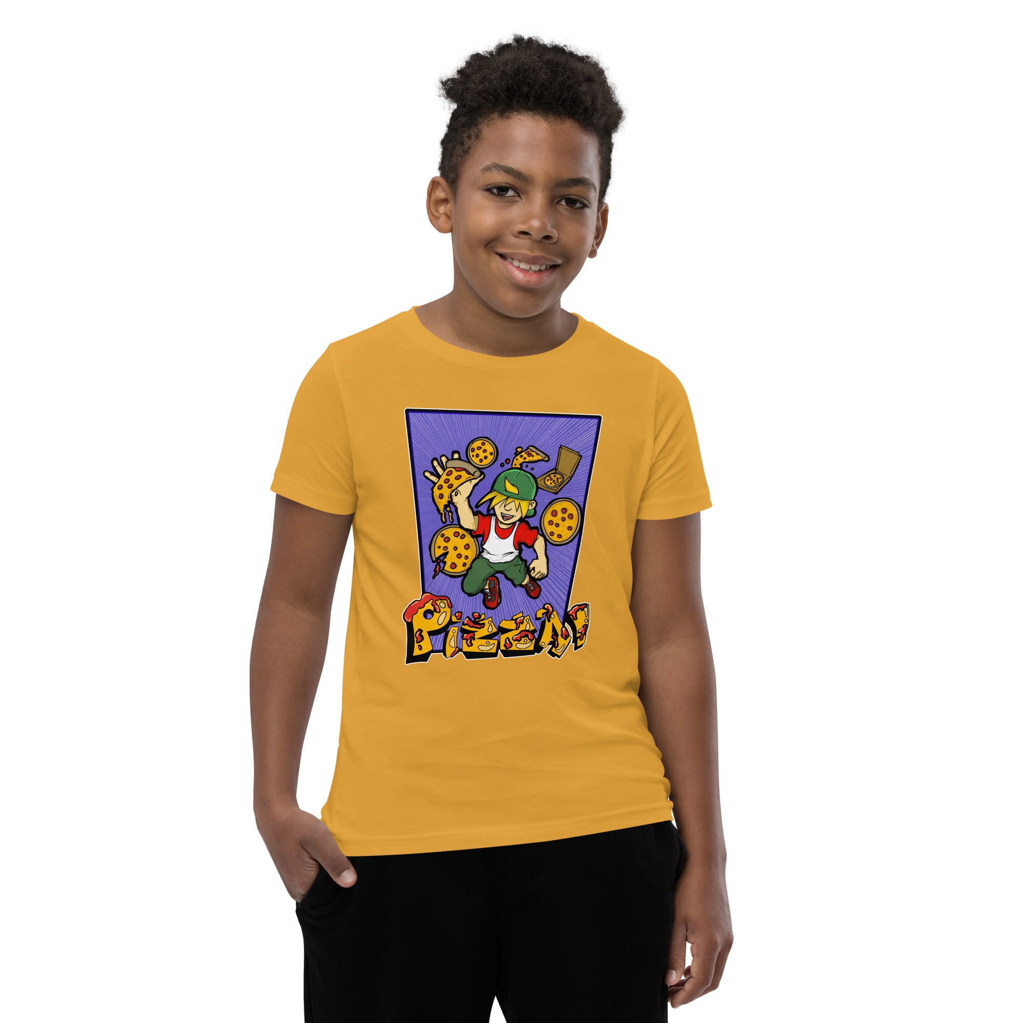 Boy's Youth H. Pizza Action Short Sleeve T-Shirt