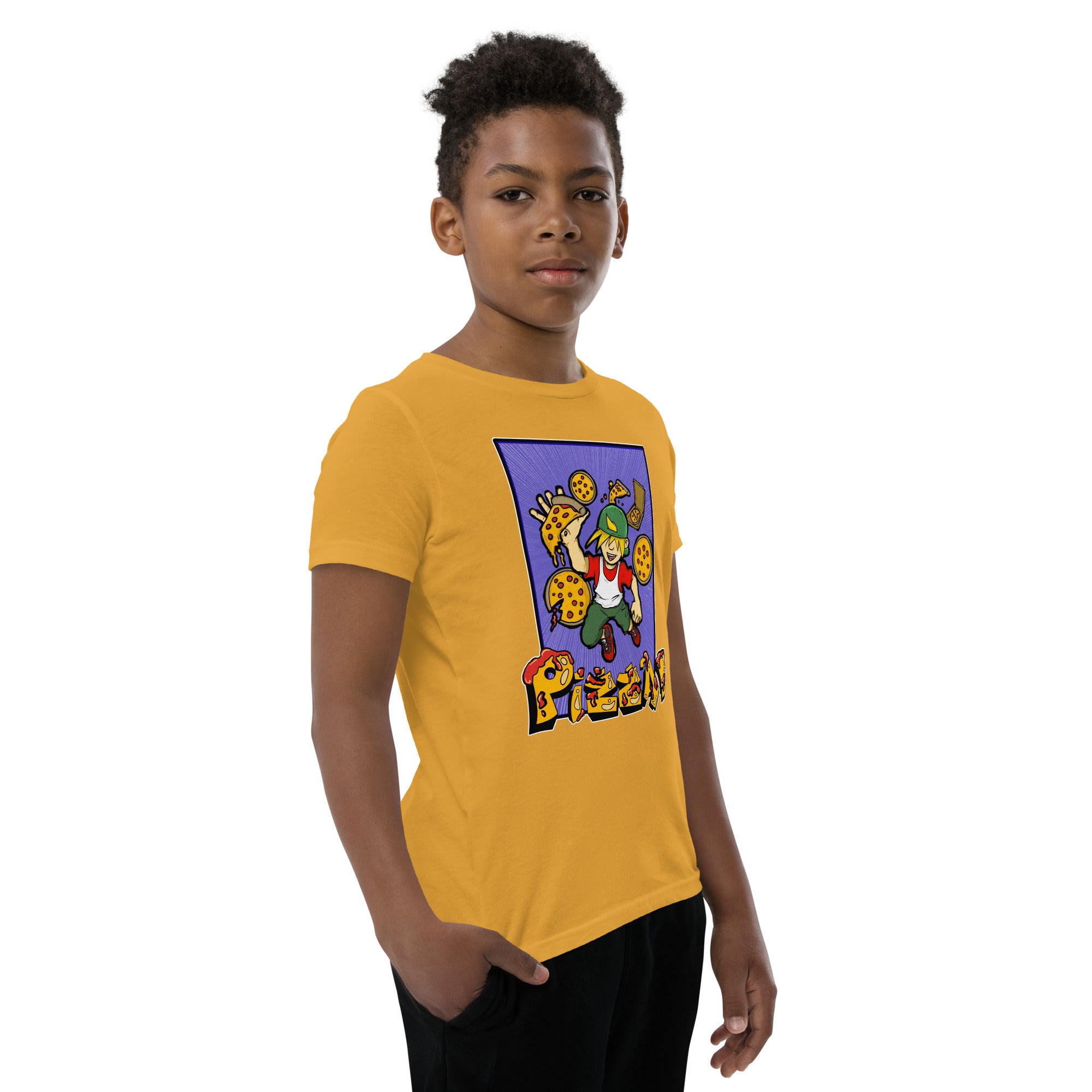 Boy's Youth H. Pizza Action Short Sleeve T-Shirt