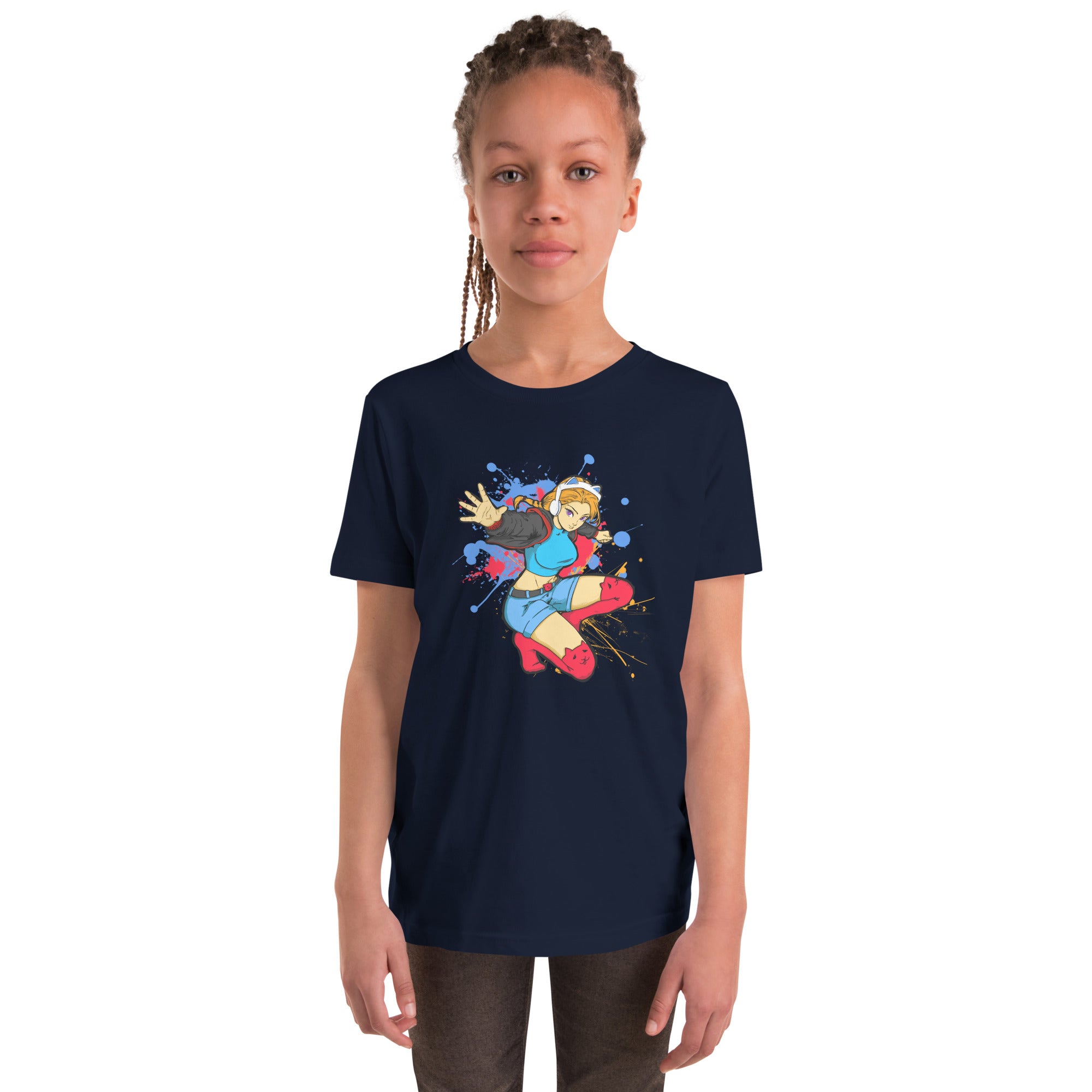 GG Anime Youth Girls Short Sleeve T-Shirt