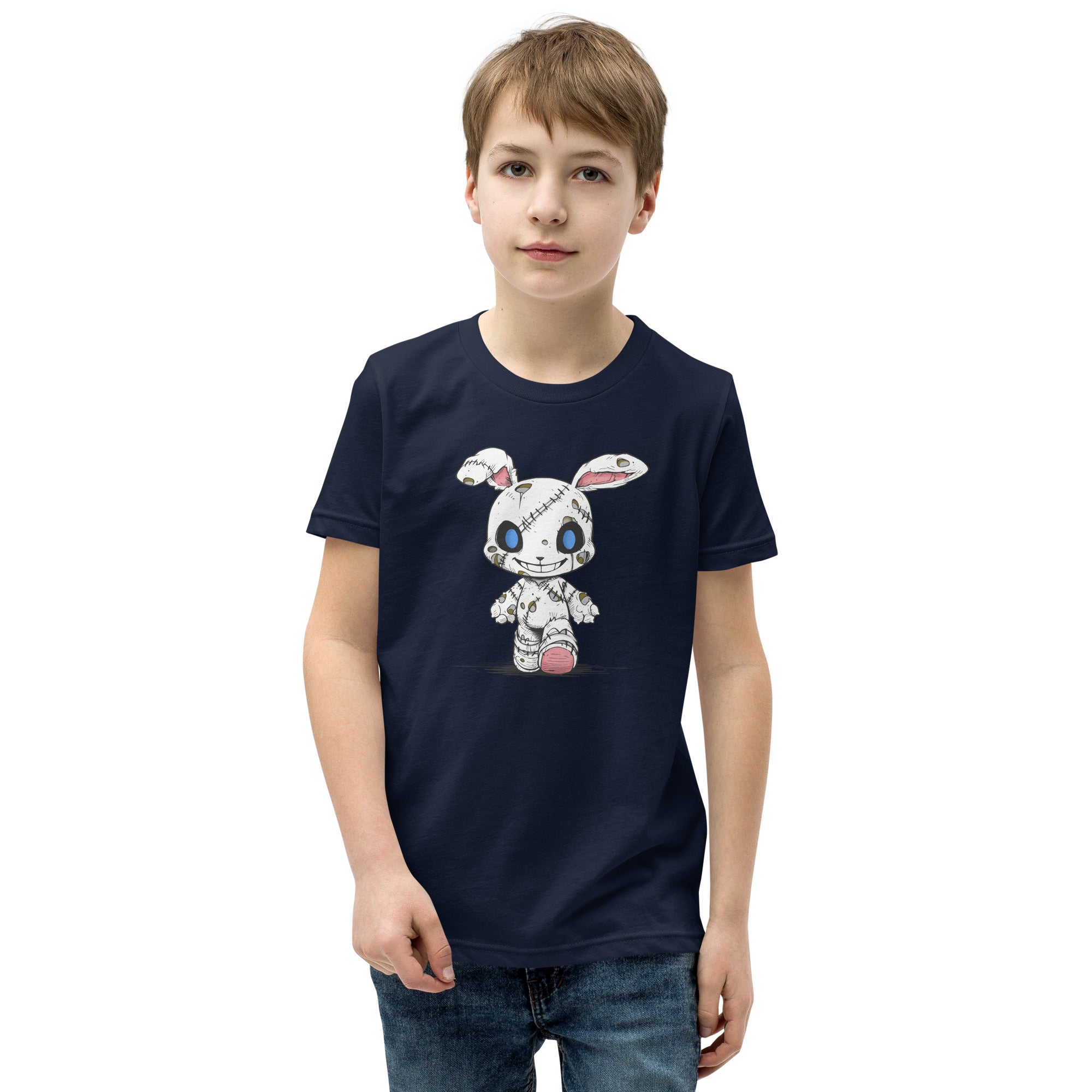 Zombie Bunny Youth Boy's Short Sleeve T-Shirt