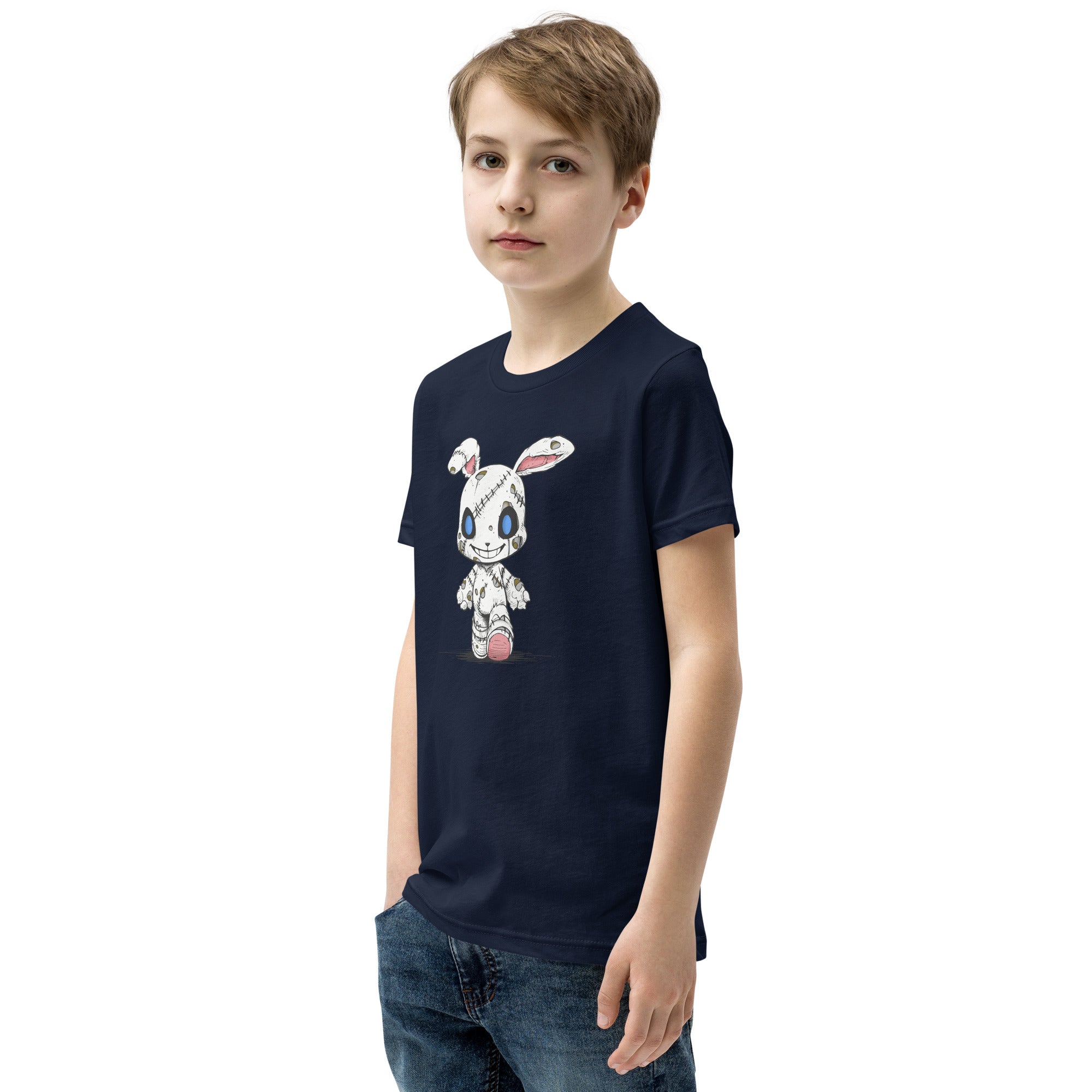 Zombie Bunny Youth Boy's Short Sleeve T-Shirt