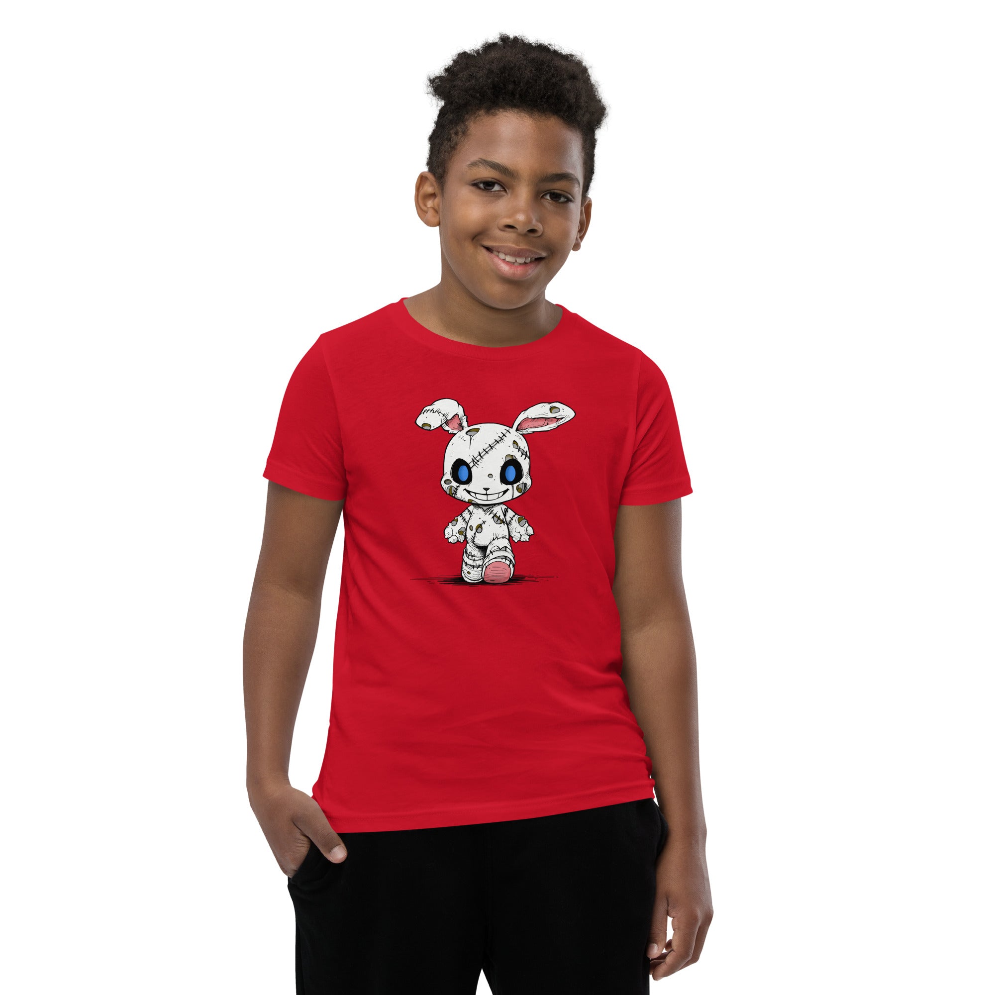 Zombie Bunny Youth Boy's Short Sleeve T-Shirt