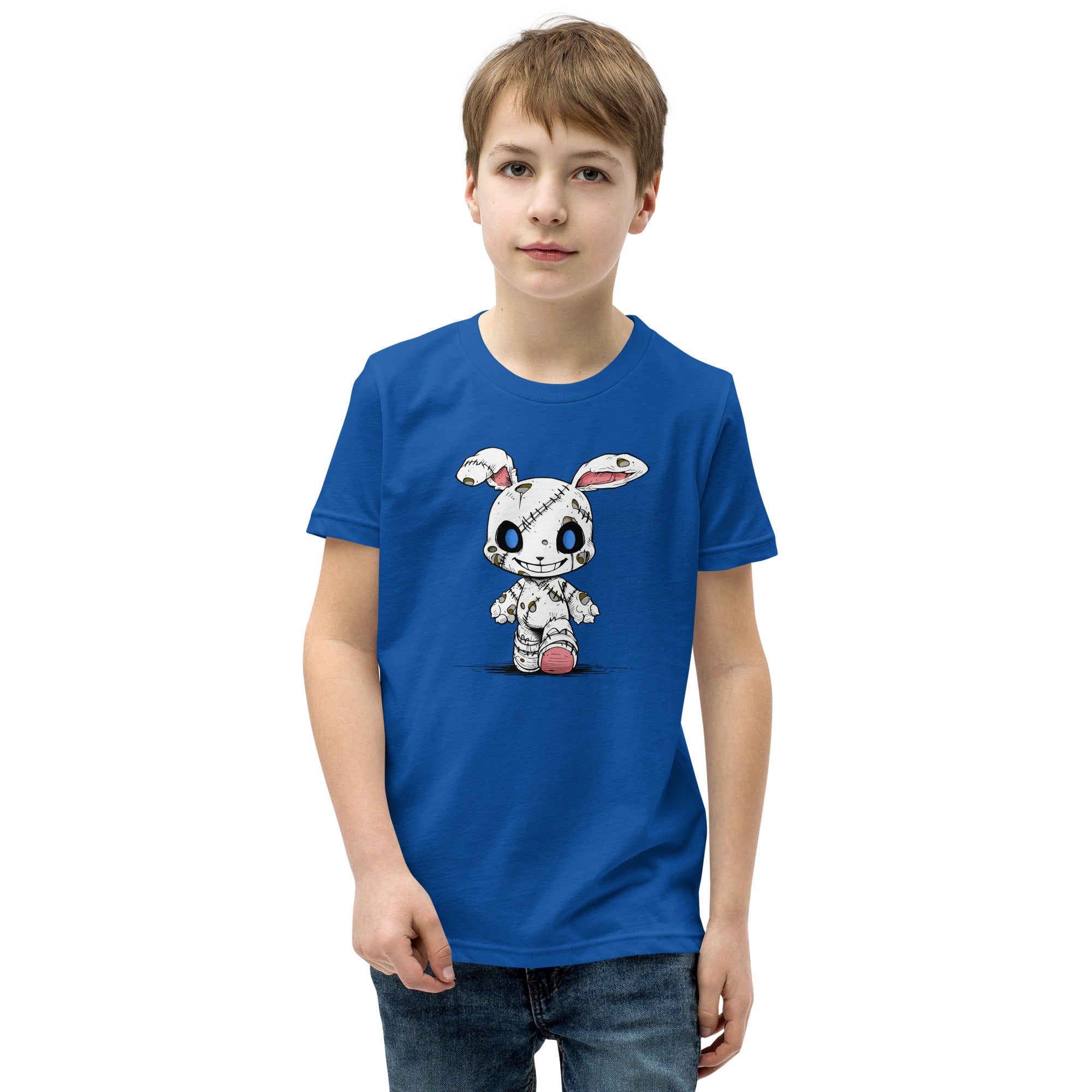 Zombie Bunny Youth Boy's Short Sleeve T-Shirt