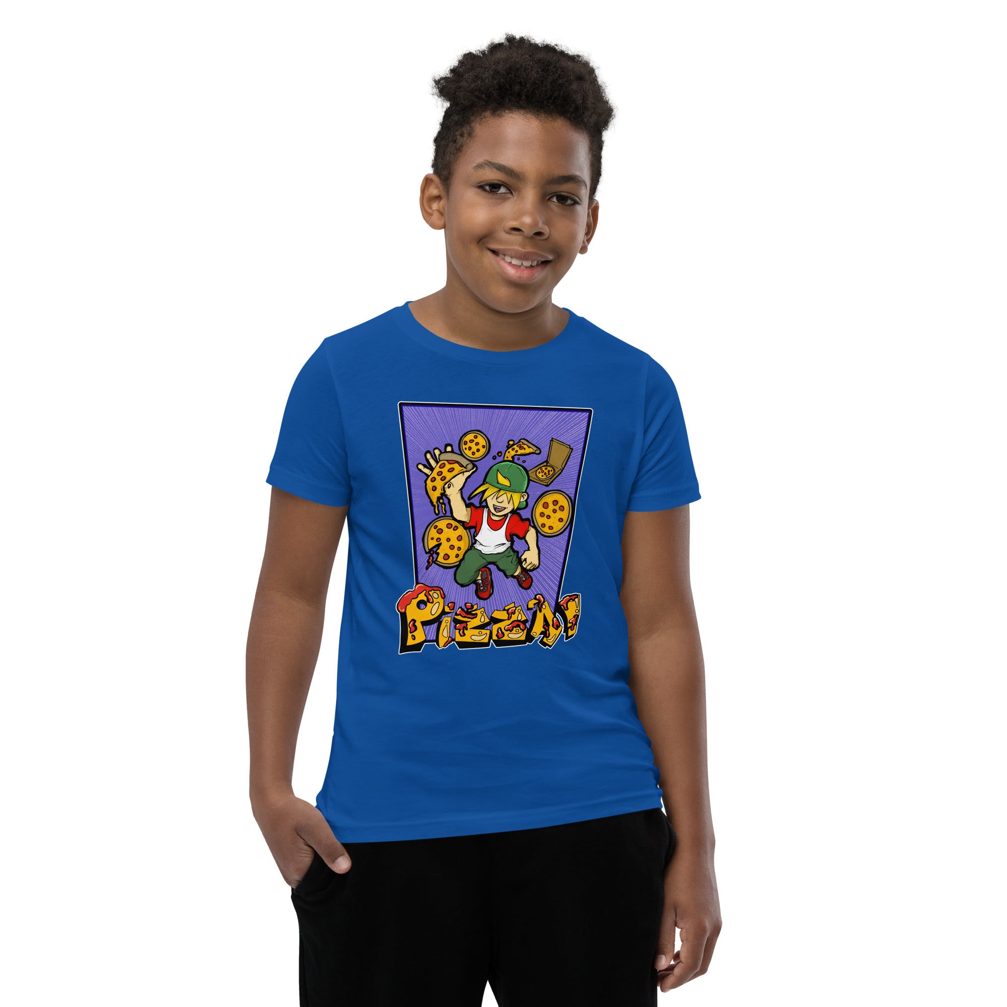 Boy's Youth H. Pizza Action Short Sleeve T-Shirt