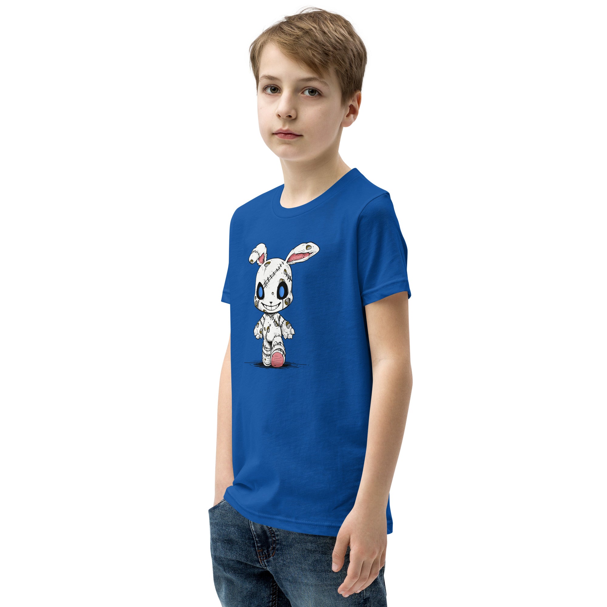 Zombie Bunny Youth Boy's Short Sleeve T-Shirt