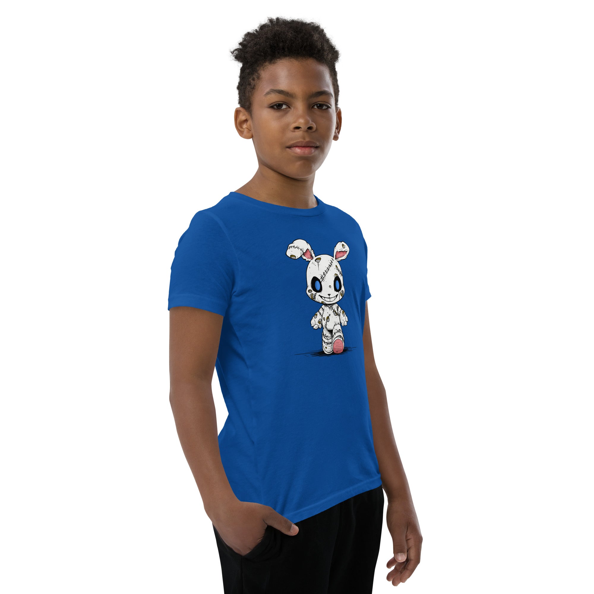 Zombie Bunny Youth Boy's Short Sleeve T-Shirt