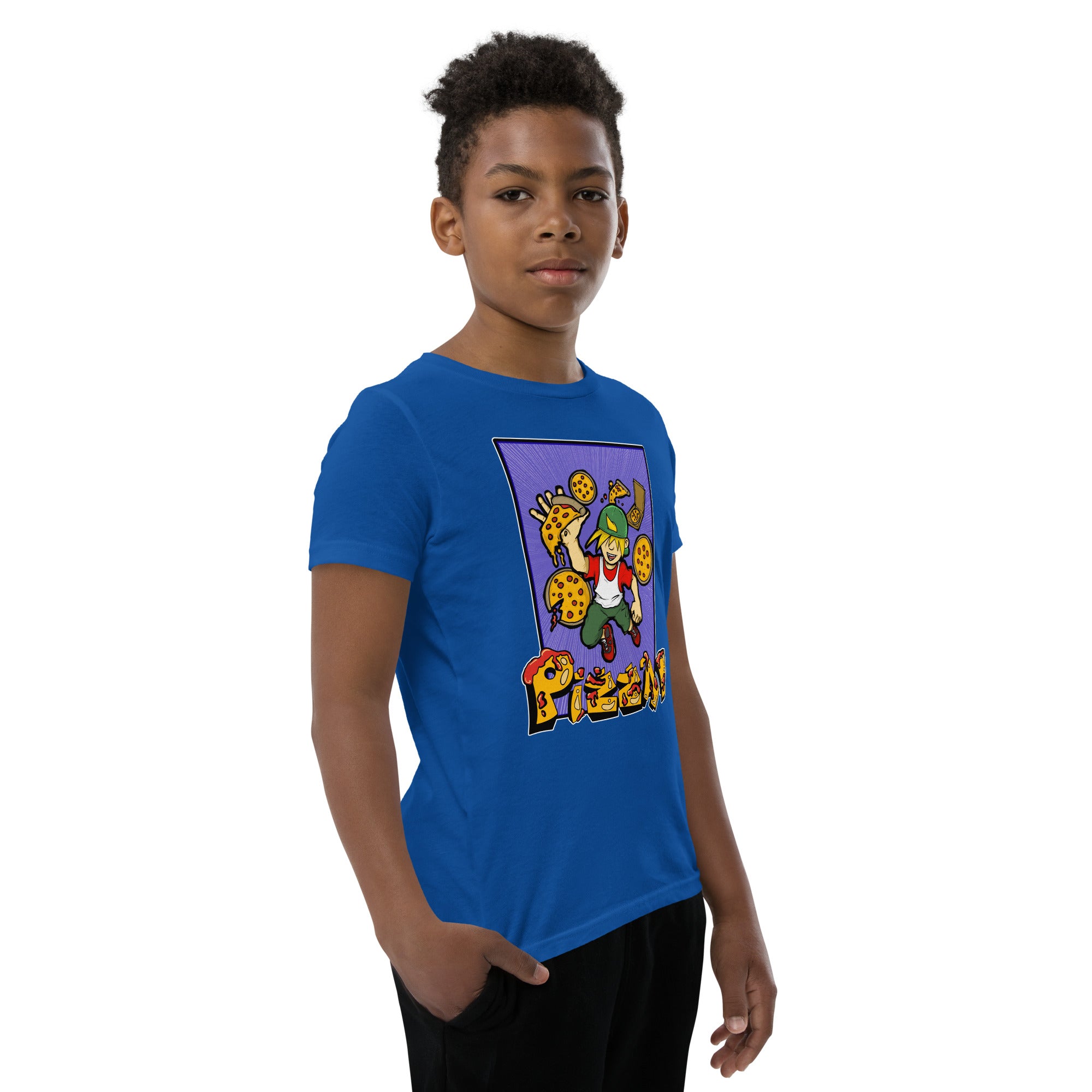 Boy's Youth H. Pizza Action Short Sleeve T-Shirt