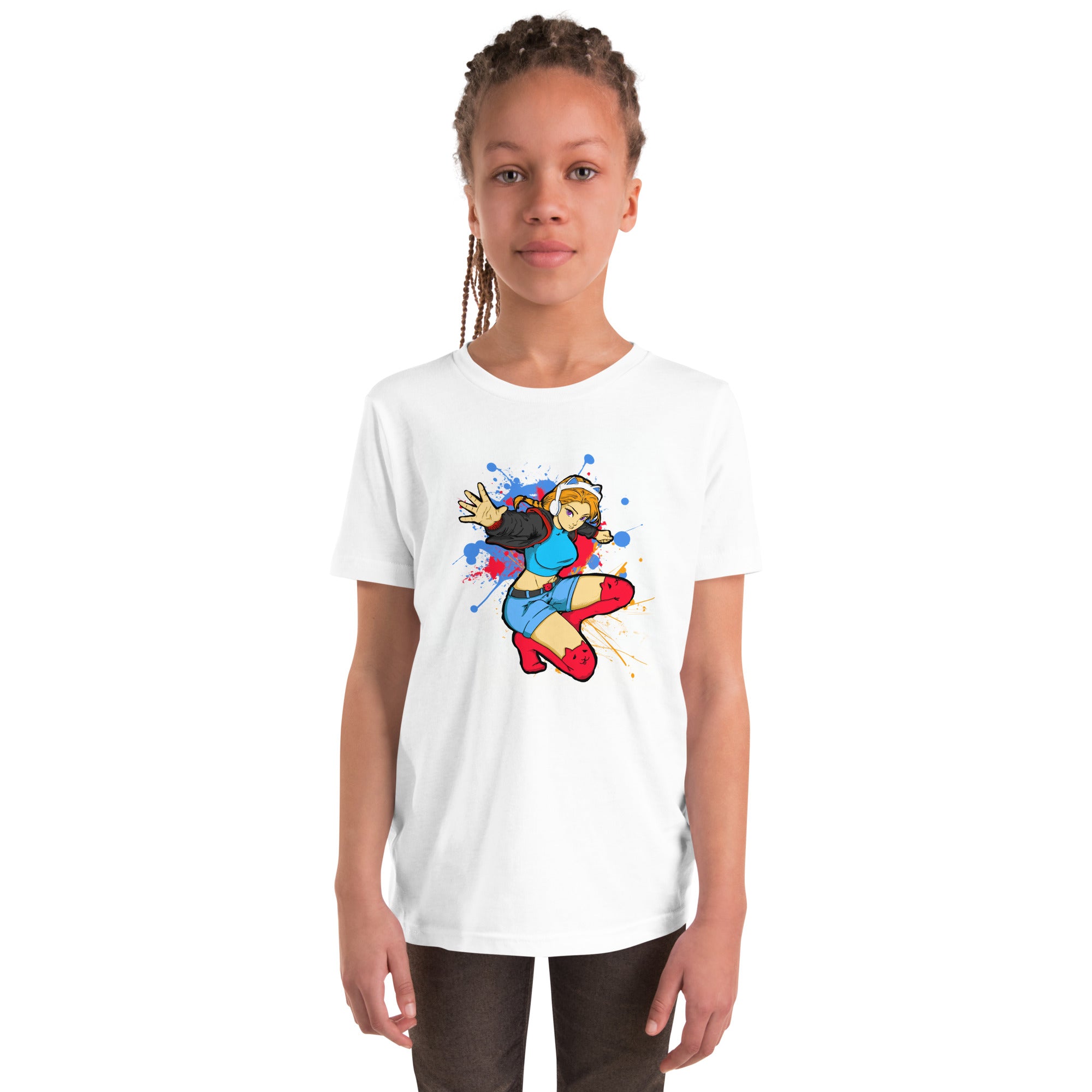 GG Anime Youth Girls Short Sleeve T-Shirt