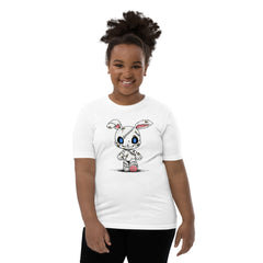 Zombie Bunny Youth Girls Short Sleeve T-Shirt