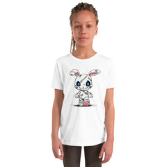 Zombie Bunny Youth Girls Short Sleeve T-Shirt