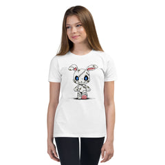 Zombie Bunny Youth Girls Short Sleeve T-Shirt