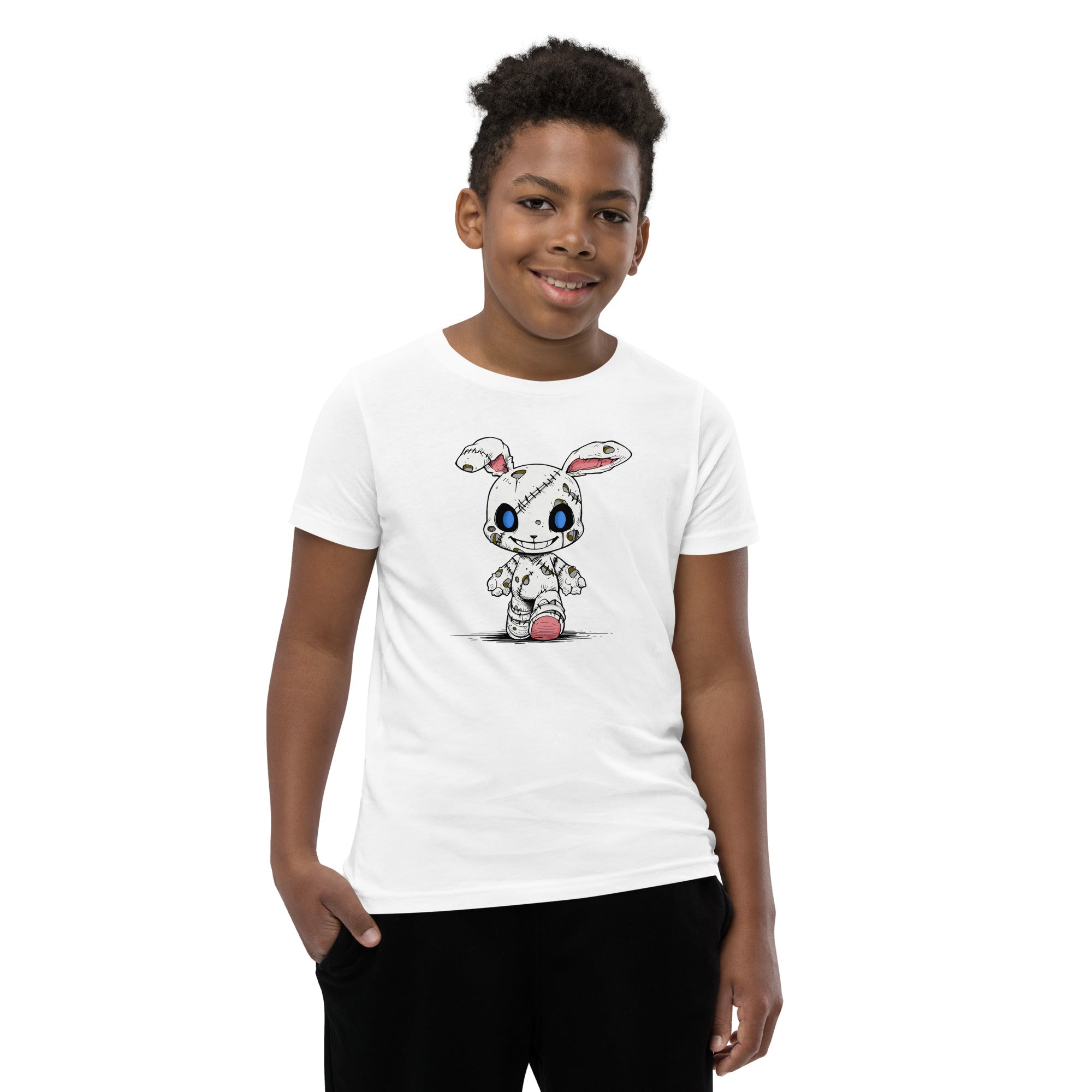 Zombie Bunny Youth Boy's Short Sleeve T-Shirt