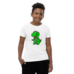 Dinky Dino Green Youth Boys Short Sleeve T-Shirt