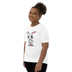 Zombie Bunny Youth Girls Short Sleeve T-Shirt