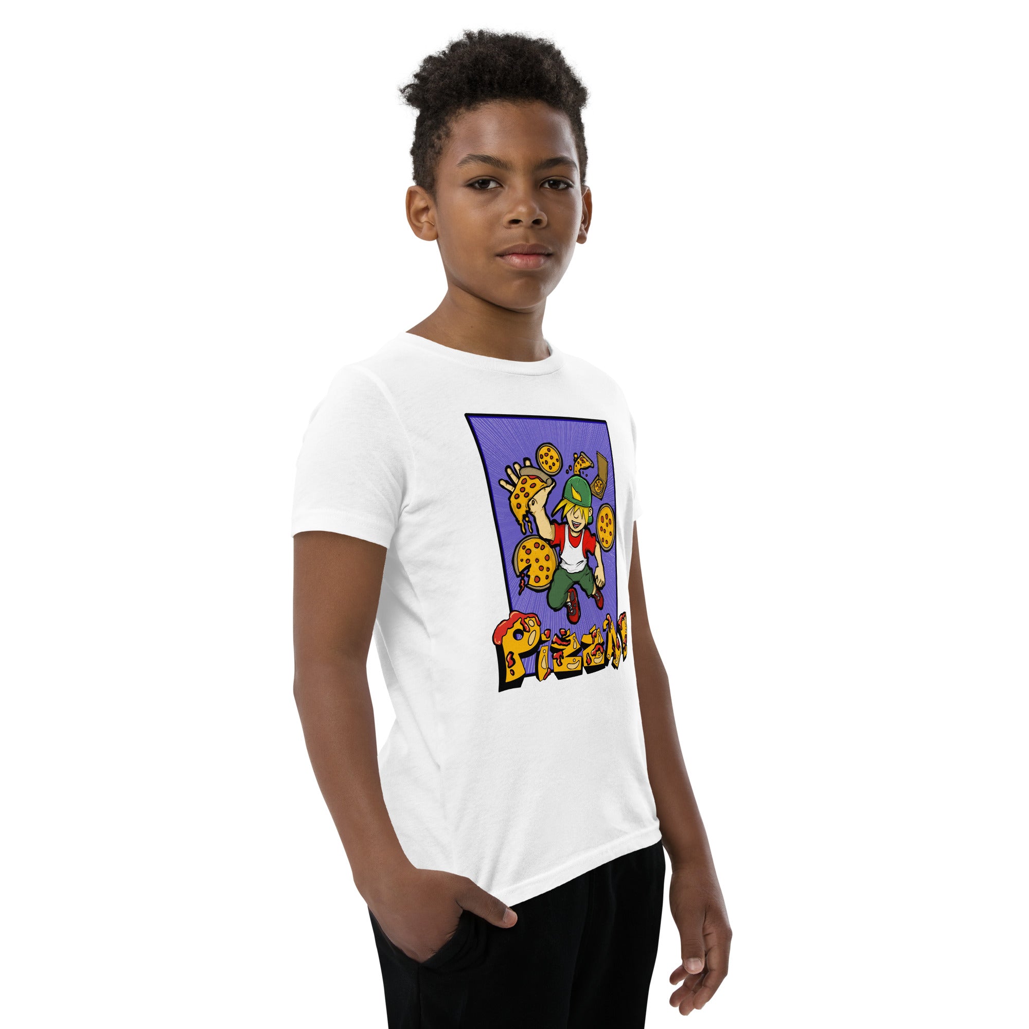 Boy's Youth H. Pizza Action Short Sleeve T-Shirt